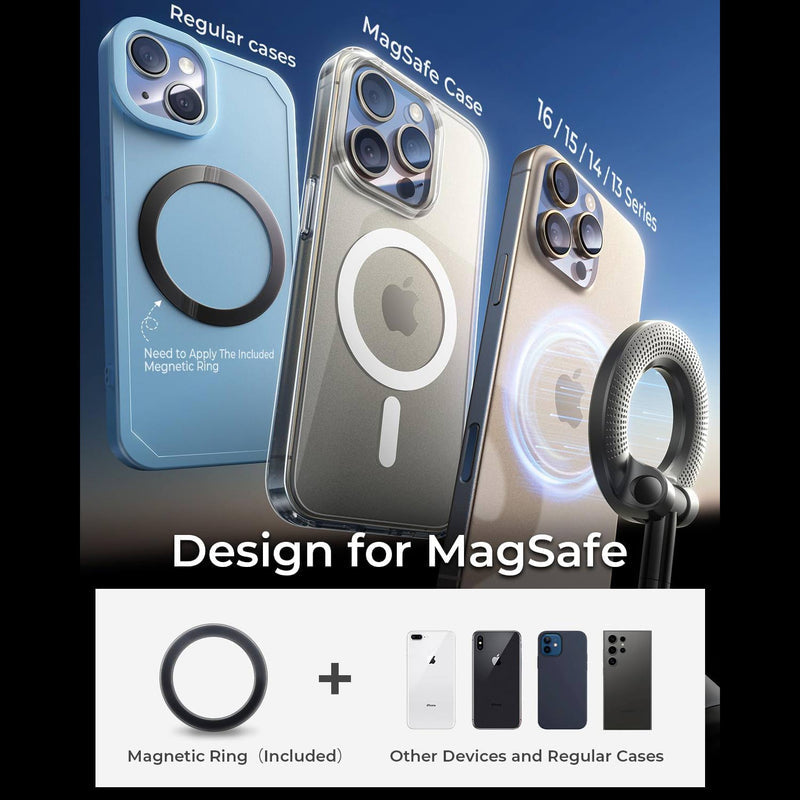 Bellbum 360° Car Mount Magnetic Phone Holder with Vacuum Suction
