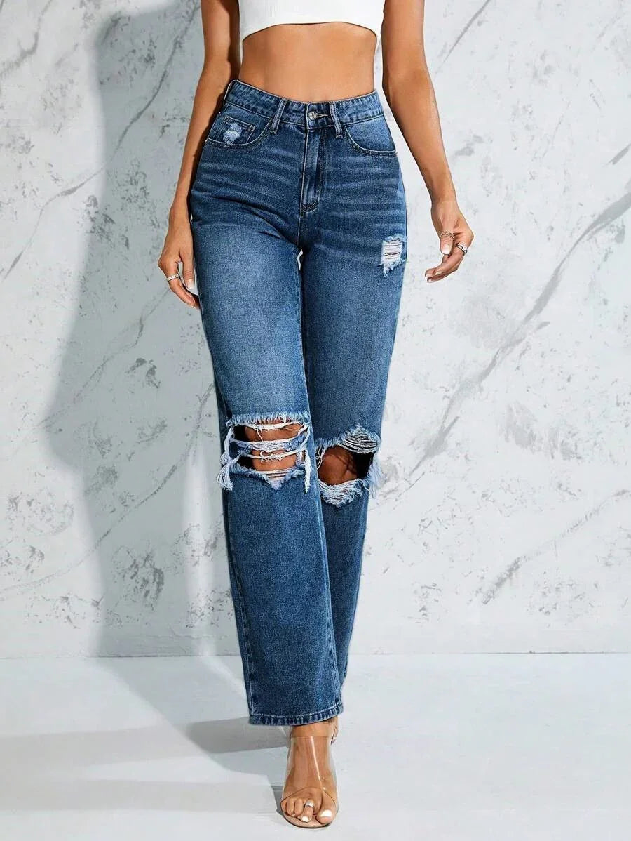 Bellbum Denim Jeans Dark Blue Ripped - Bellbum