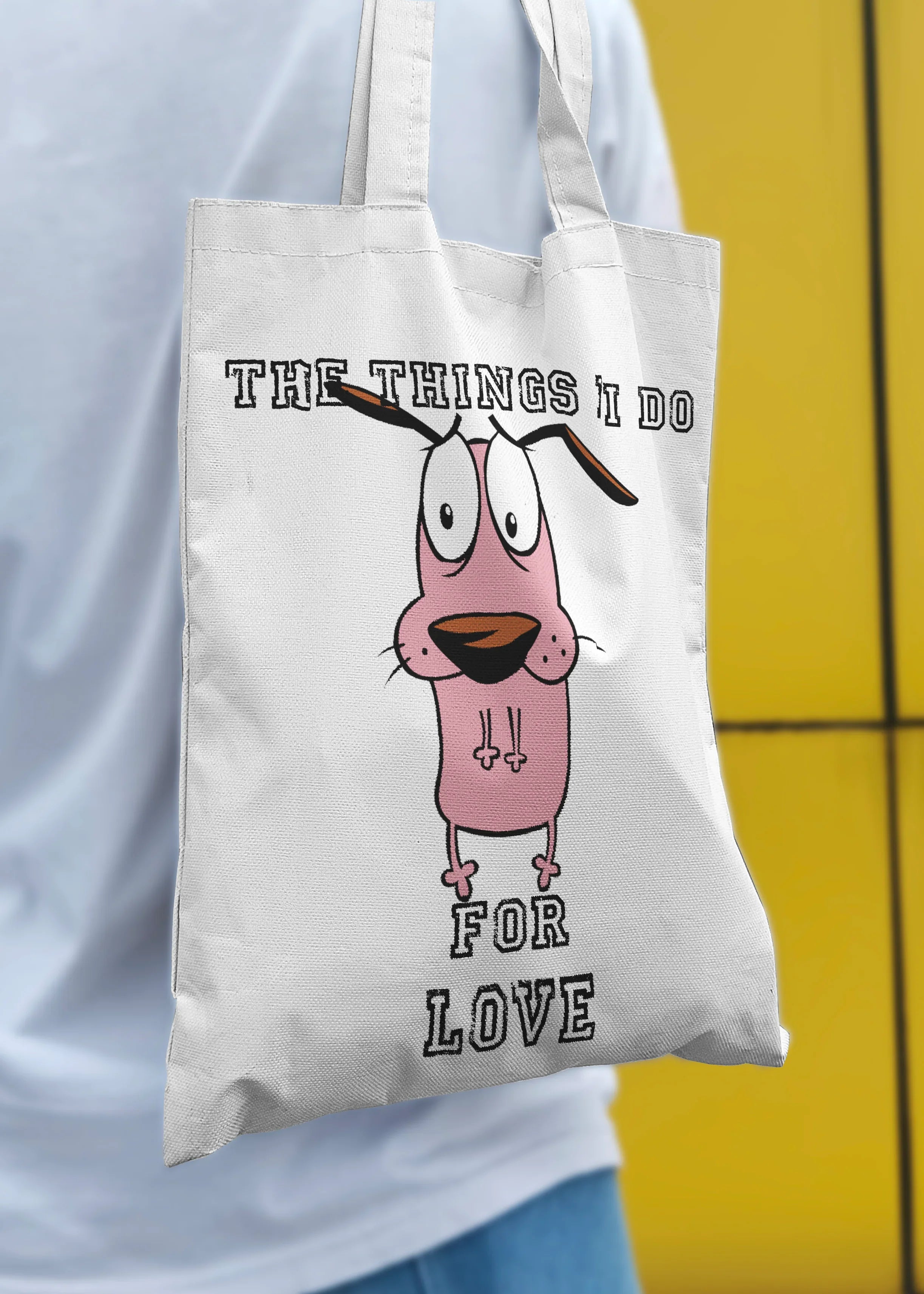 Eco-Friendly Canvas Tote Bag - ‘The Things I Do for Love’ by Bellbum - Bellbum