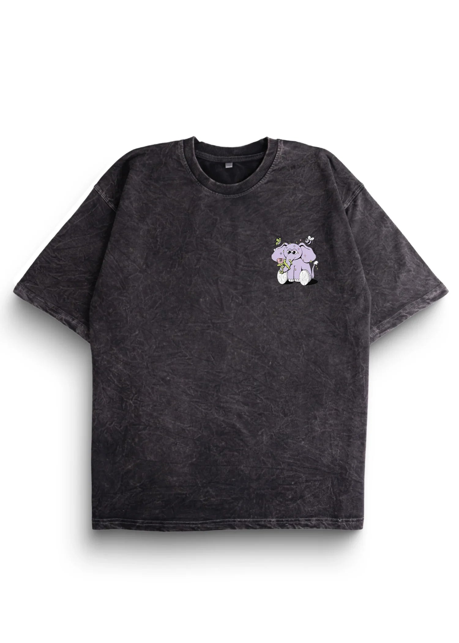 Something beautiful Acid Wash Oversized T-Shirt - Bellbum