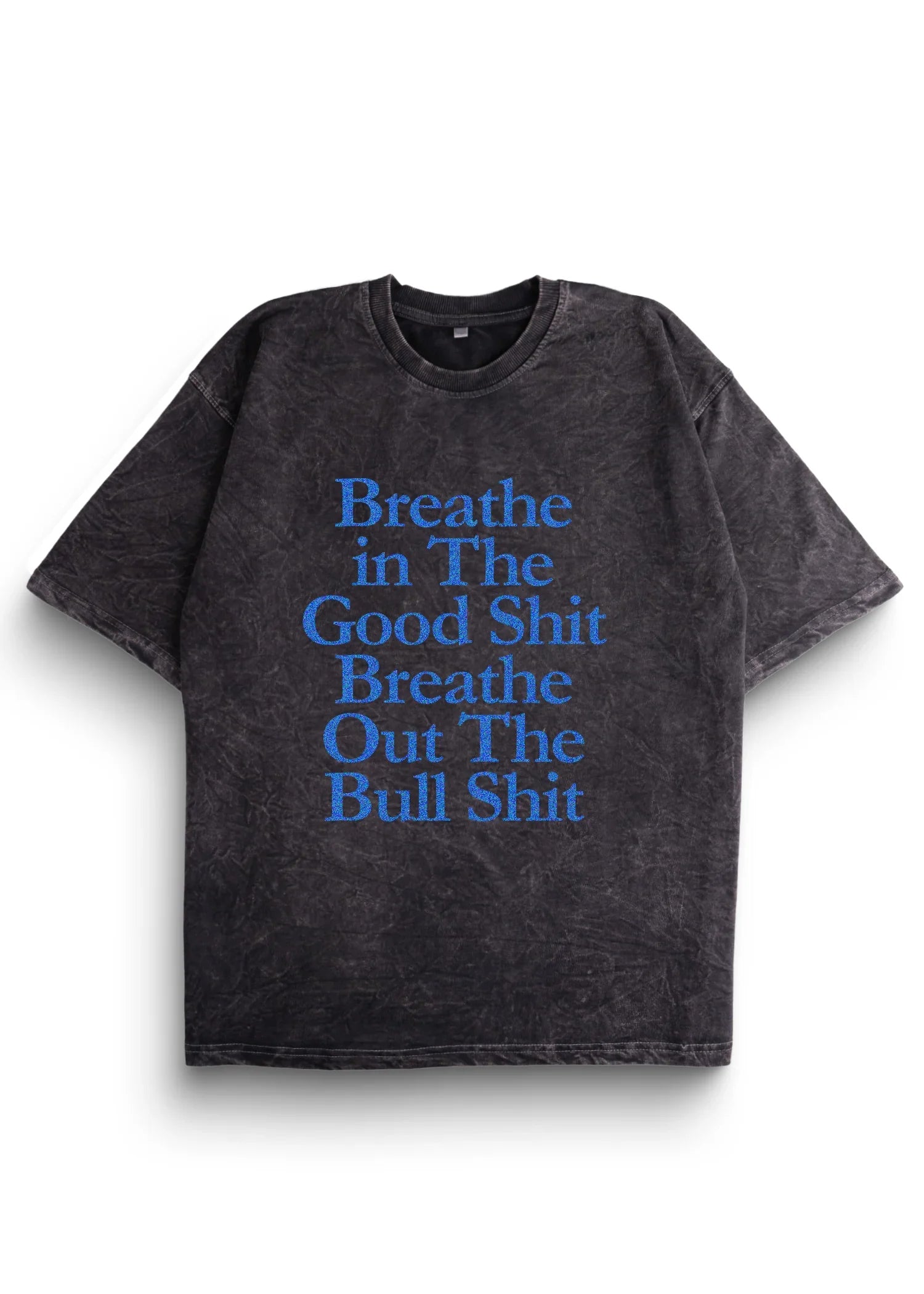 Breathe in Acid Wash Oversized T-Shirt - Bellbum