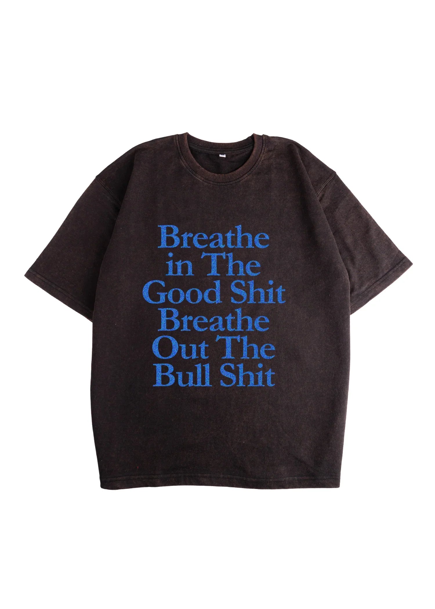 Breathe in Acid Wash Oversized T-Shirt - Bellbum