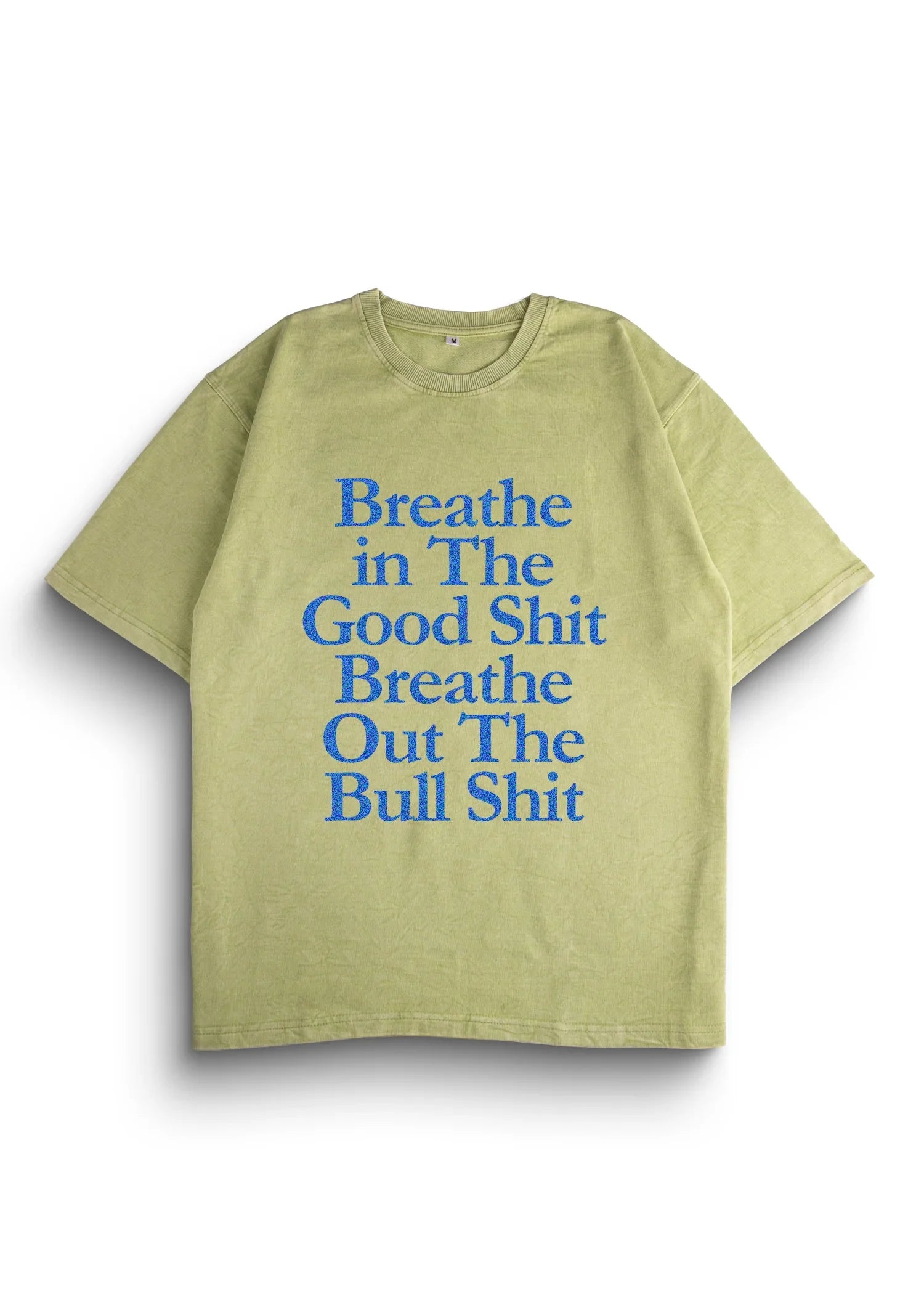 Breathe in Acid Wash Oversized T-Shirt - Bellbum