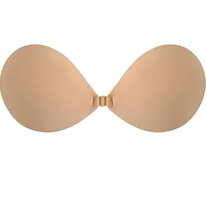 Bellbum Women's & Girl's Strapless Push Up Wire Free Stick On Invisible Bra (Free-Size)