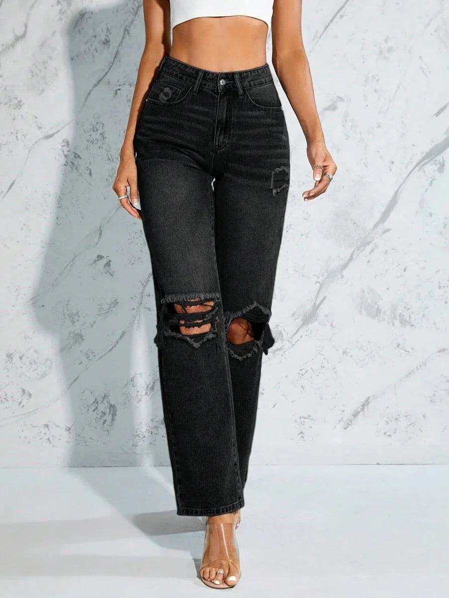 Bellbum Denim Jeans Black Ripped - Bellbum