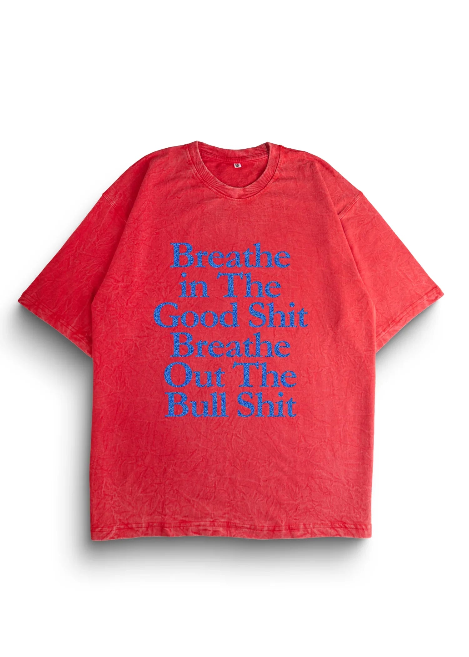 Breathe in Acid Wash Oversized T-Shirt - Bellbum