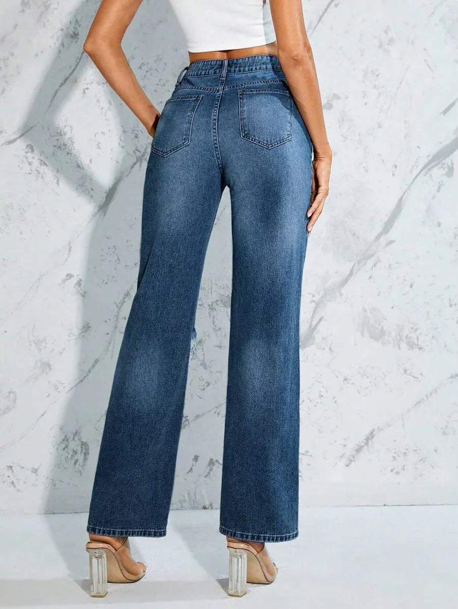 Bellbum Denim Jeans Dark Blue Ripped - Bellbum