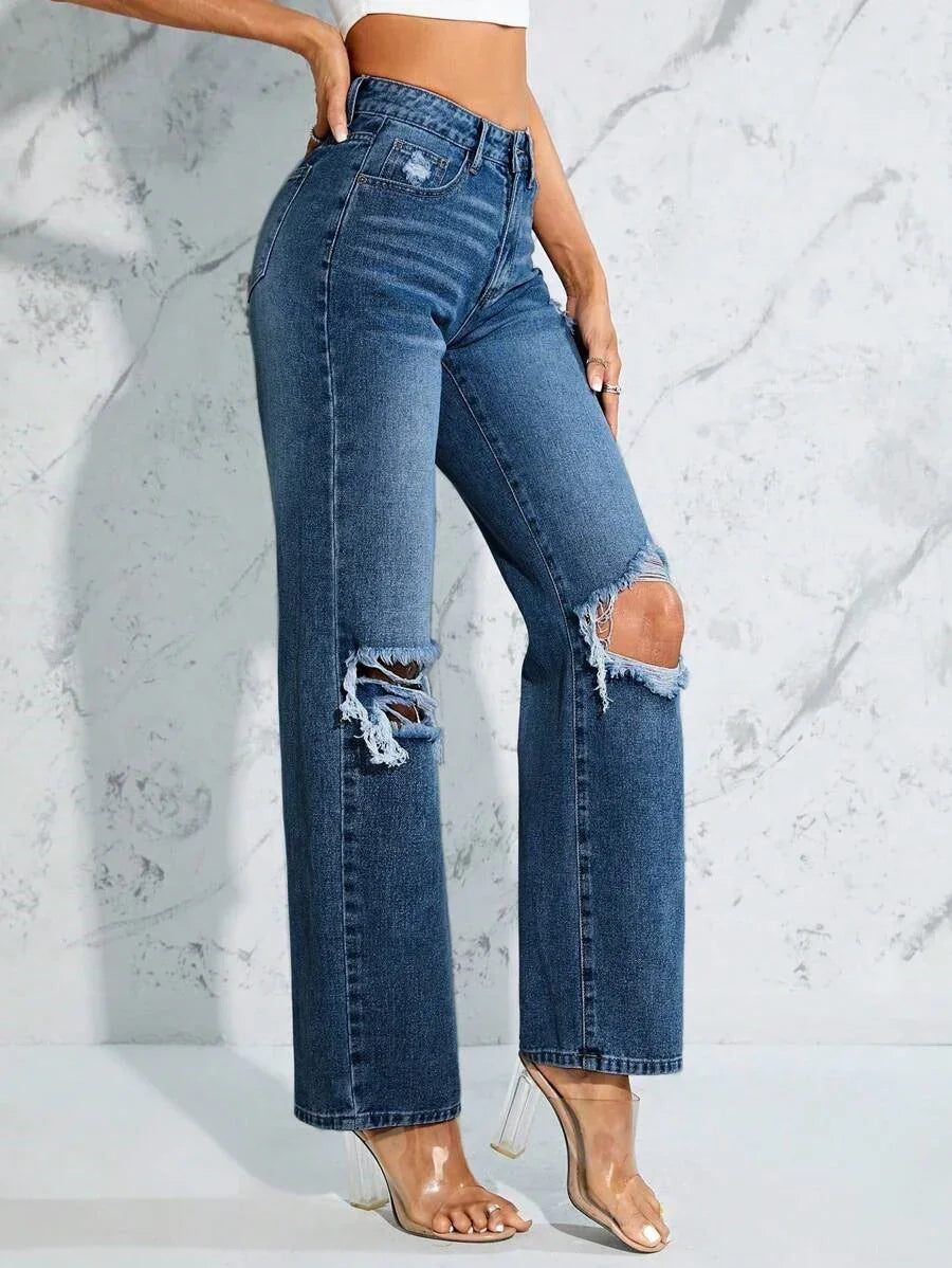 Bellbum Denim Jeans Dark Blue Ripped - Bellbum