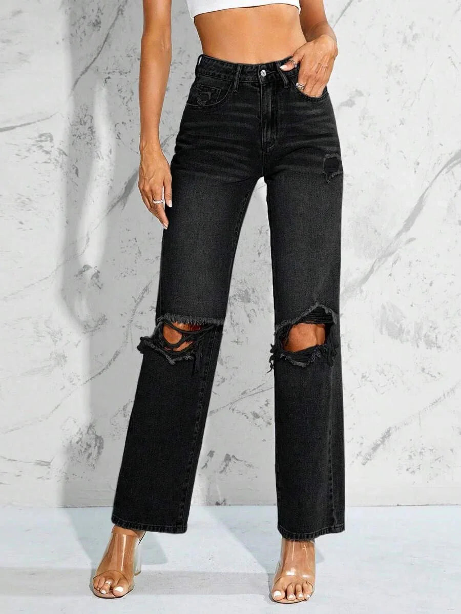 Bellbum Denim Jeans Black Ripped - Bellbum