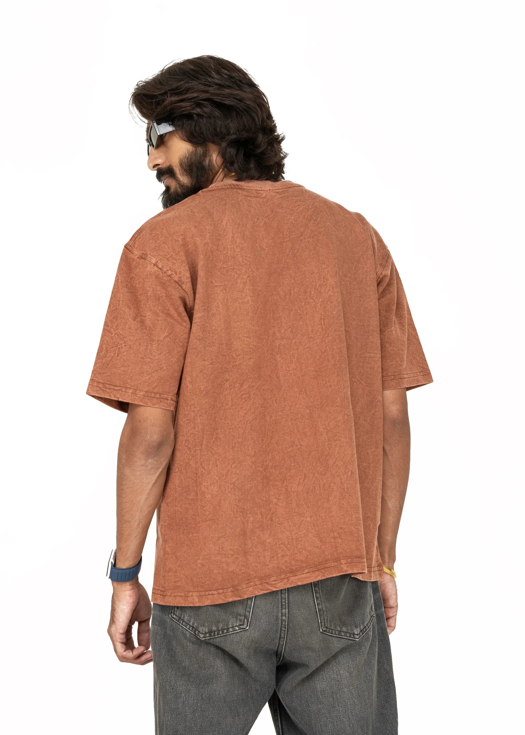 Breathe in Acid Wash Oversized T-Shirt - Bellbum
