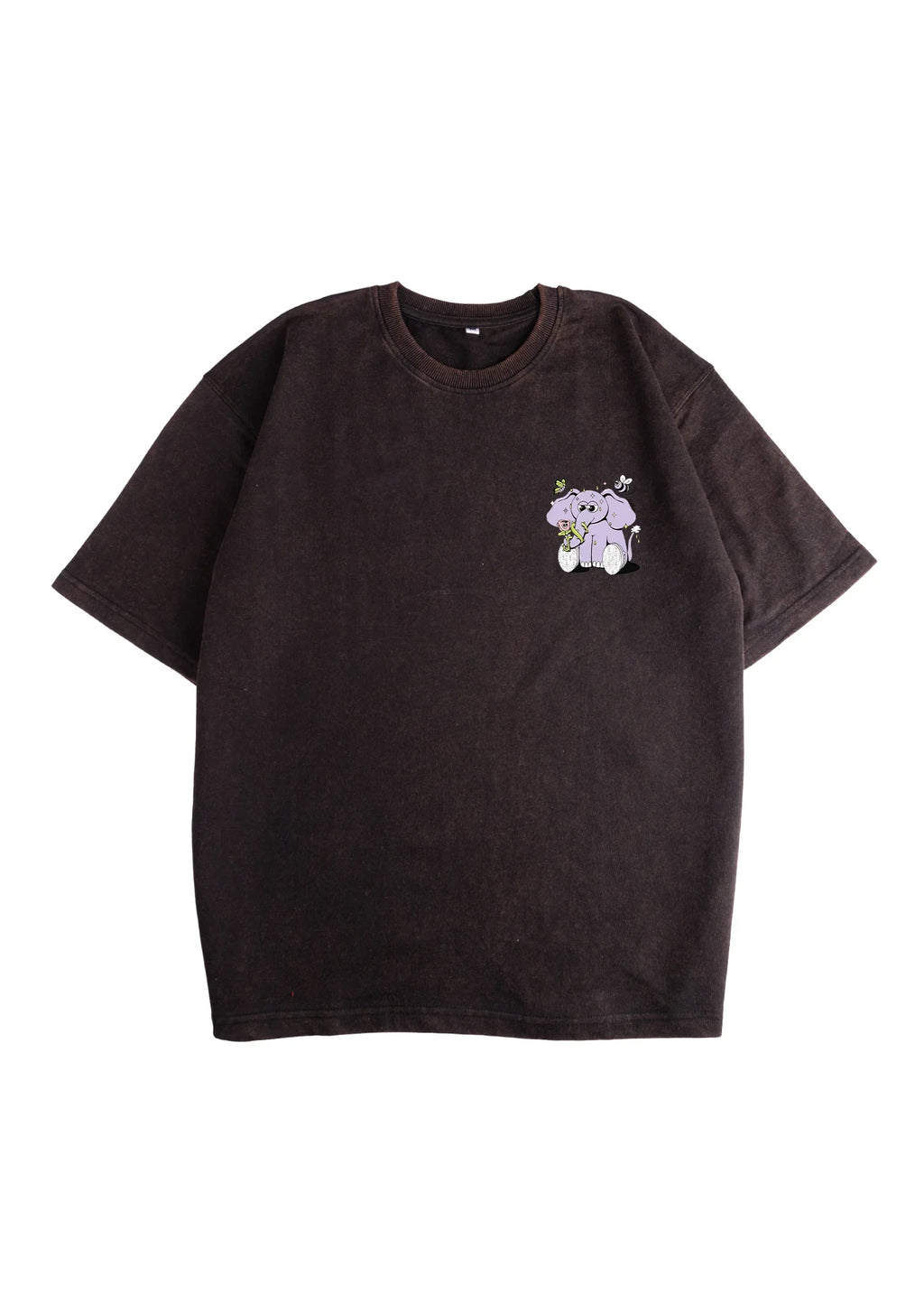 Something beautiful Acid Wash Oversized T-Shirt - Bellbum