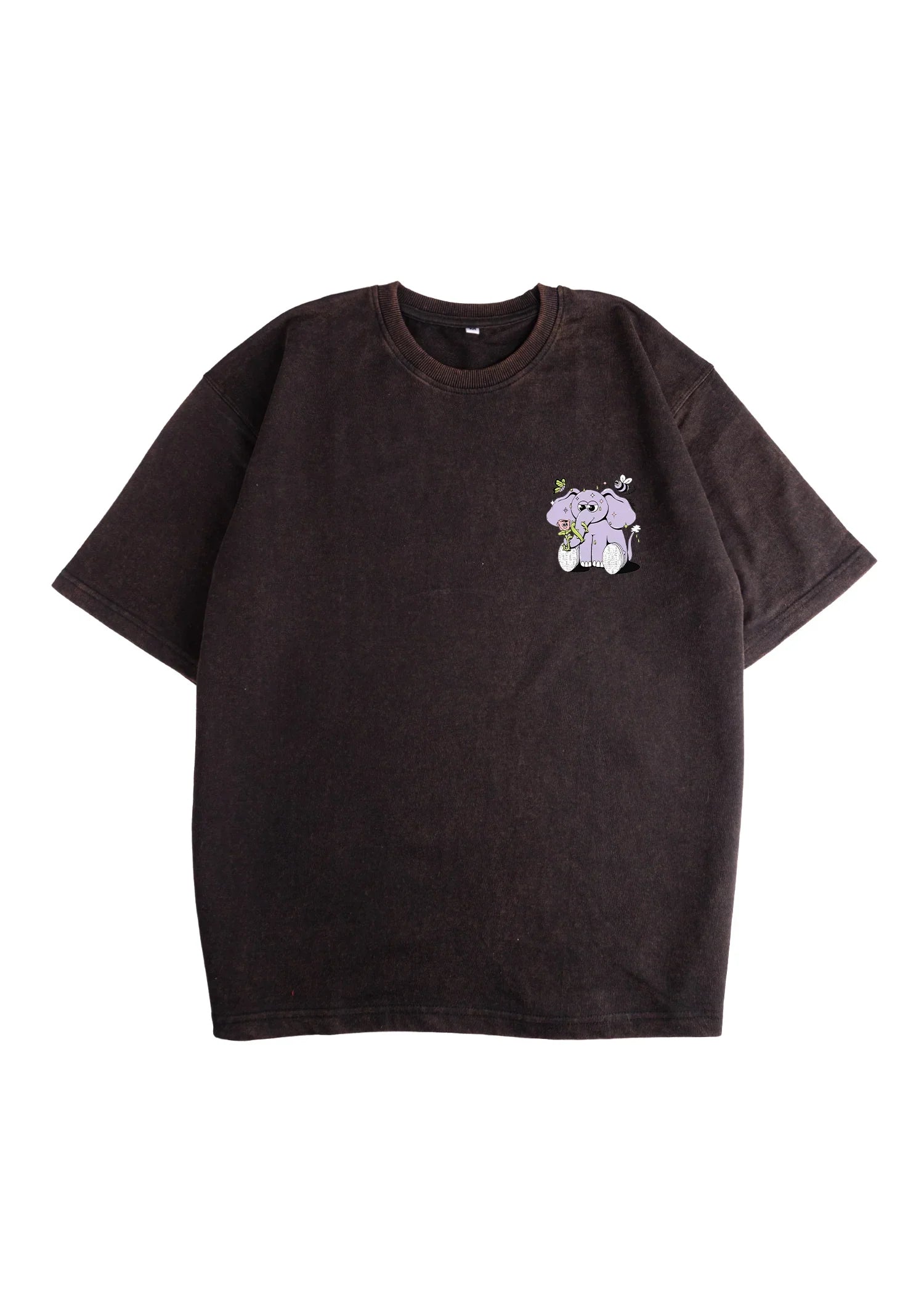 Something beautiful Acid Wash Oversized T-Shirt - Bellbum