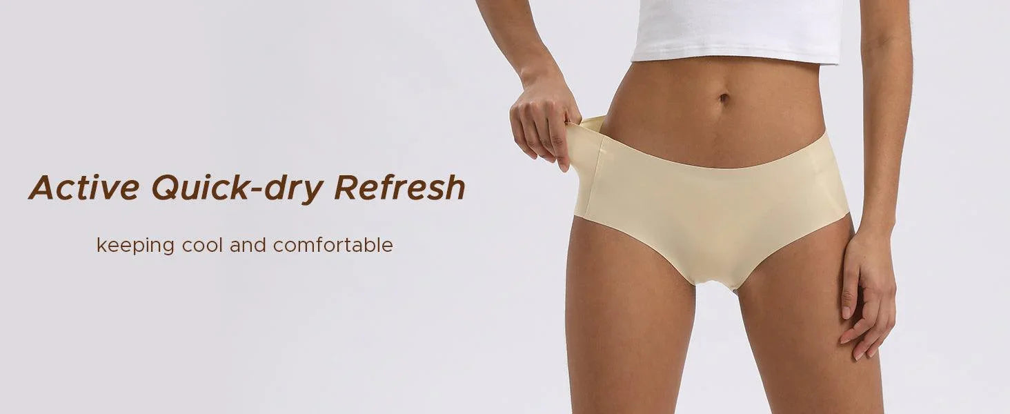 Women's Multicolor Seamless Hipster Ice Silk Panty - Bellbum
