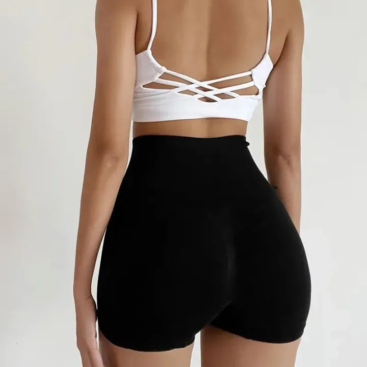 Bellbum Yoga Shorts Black Spandex - Bellbum