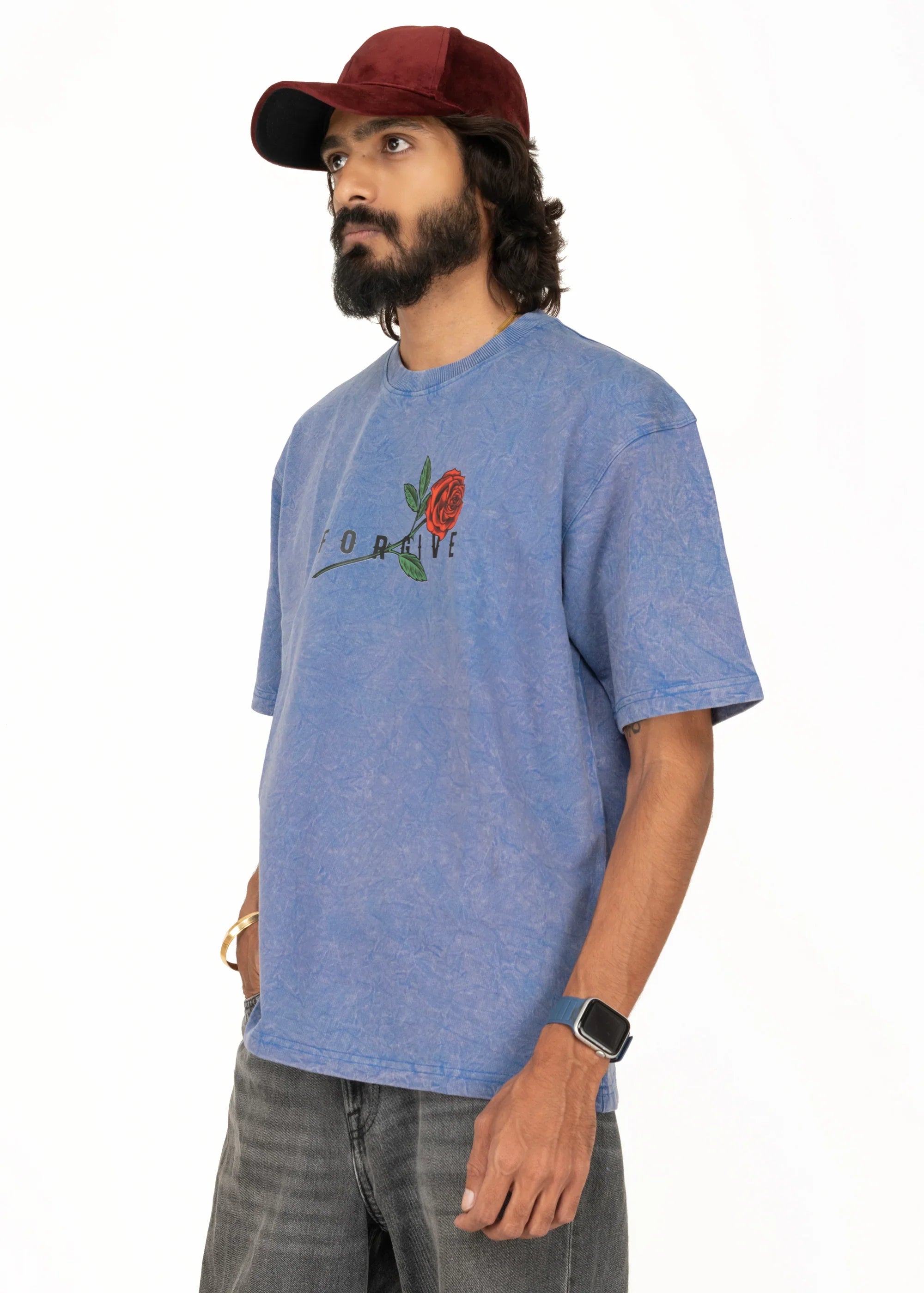 Forgiven Acid Wash Oversized T-Shirt - Bellbum