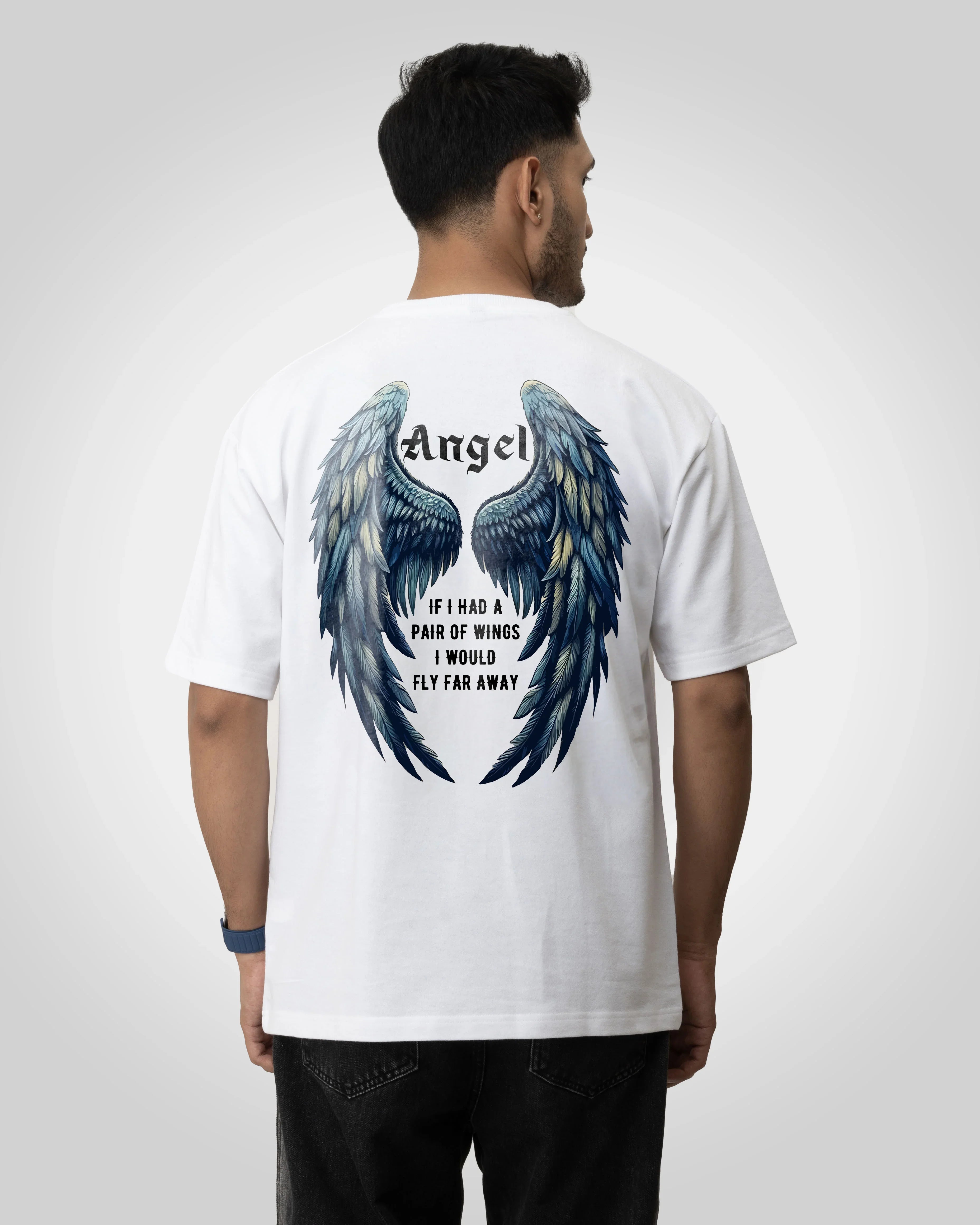 Angel wings Unisex t-shirt oversized t-shirt - Bellbum