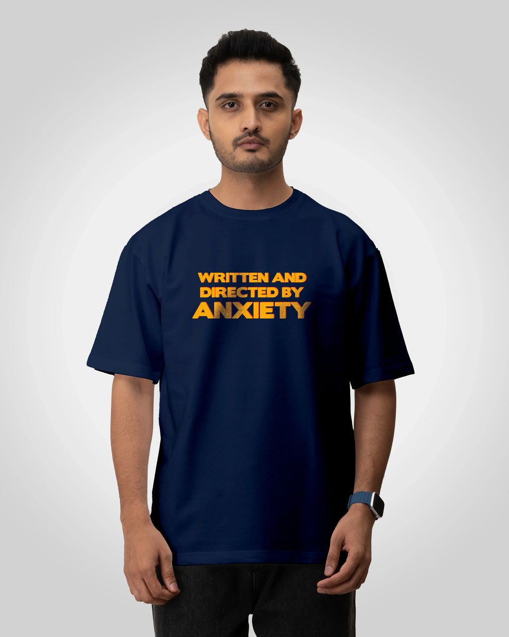 Anxiety graphic Unisex oversized T-shirt - Bellbum