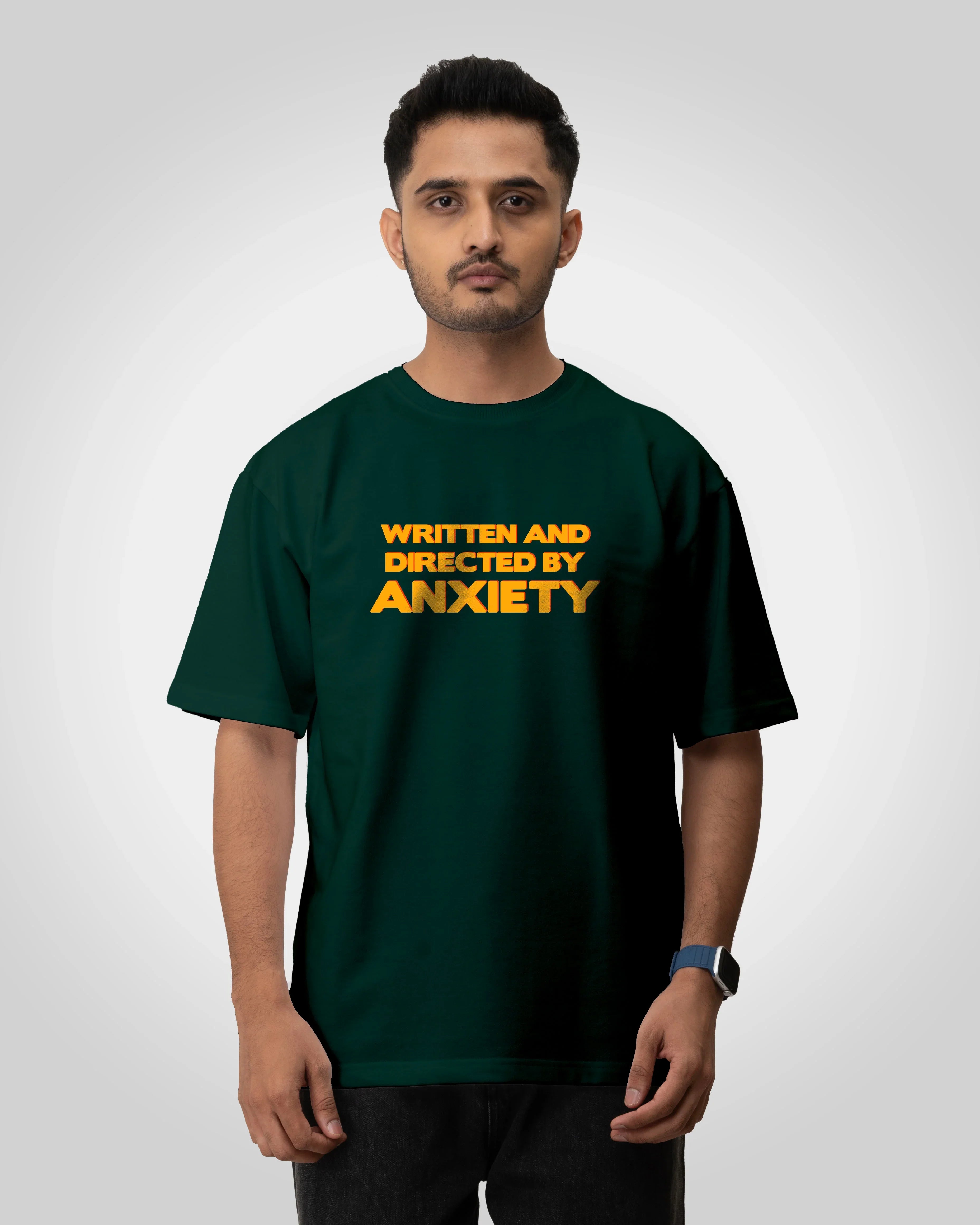 Anxiety graphic Unisex oversized T-shirt - Bellbum