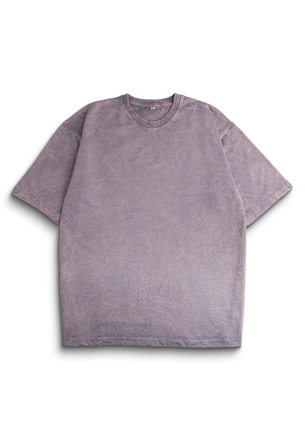 Ash Plum Acid Wash Oversized T-Shirt - Bellbum
