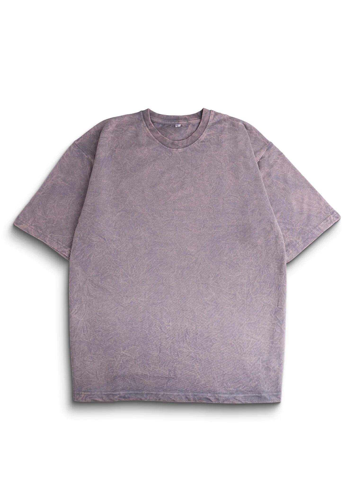 Ash Plum Acid Wash Oversized T-Shirt - Bellbum