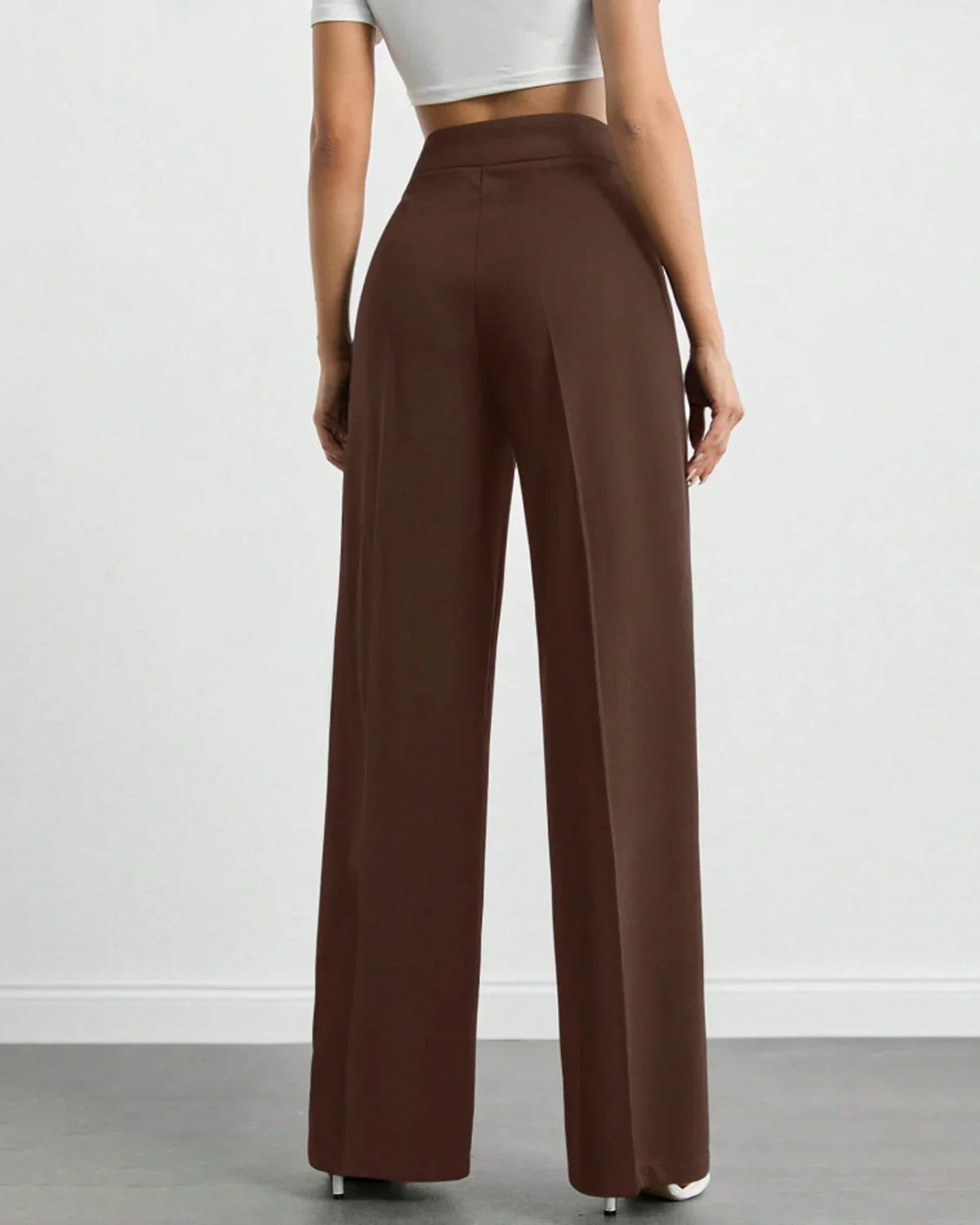 Bellbum Casual Trouser Brown Lycra - Bellbum