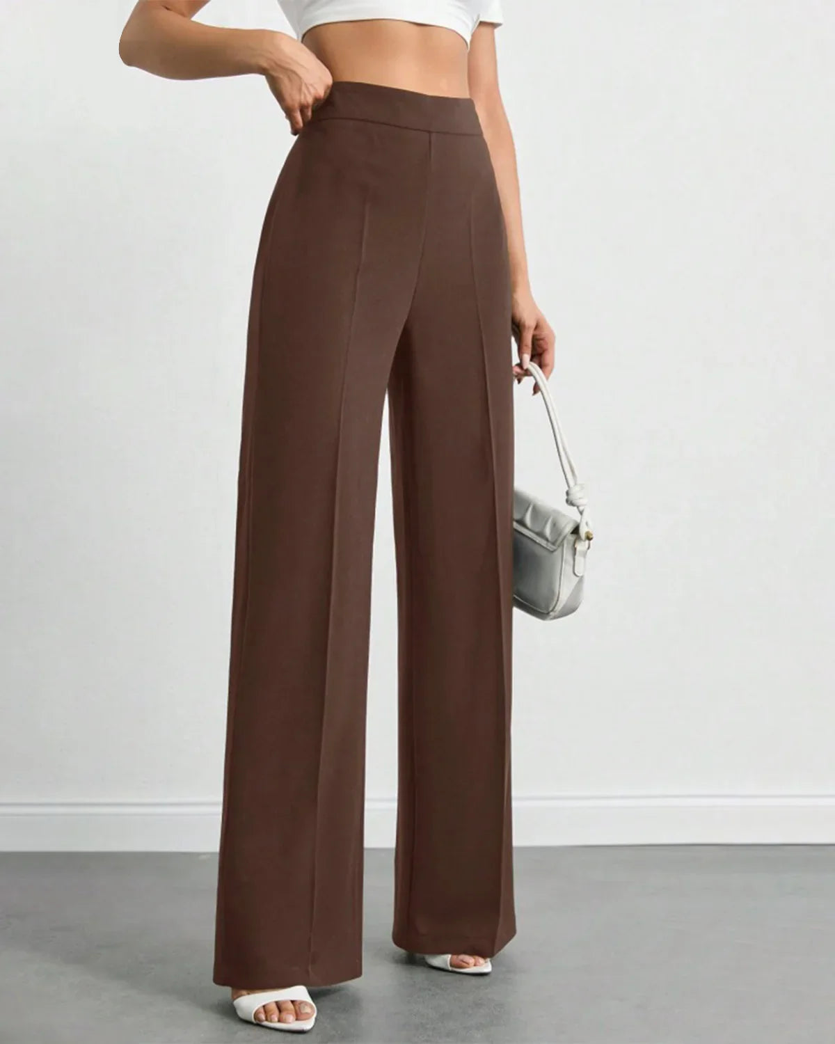 Bellbum Casual Trouser Brown Lycra - Bellbum