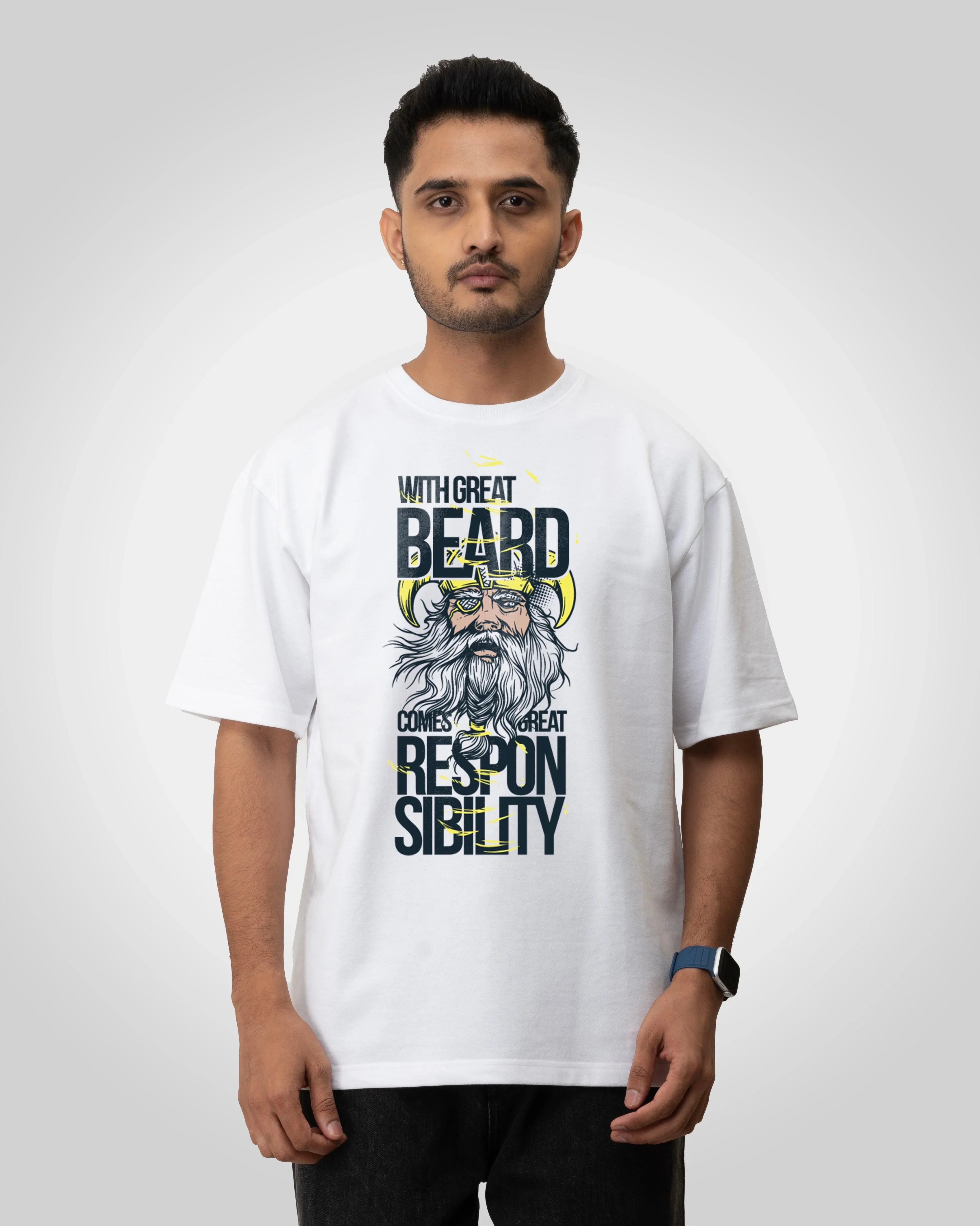 Bearded graphic Unisex oversized T-shirt - Bellbum