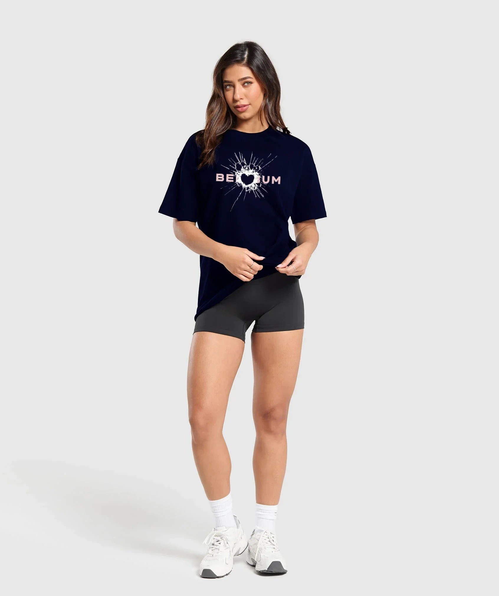 Bellbum Originals Oversized Tee | Beige Unisex Cotton Streetwear - Bellbum