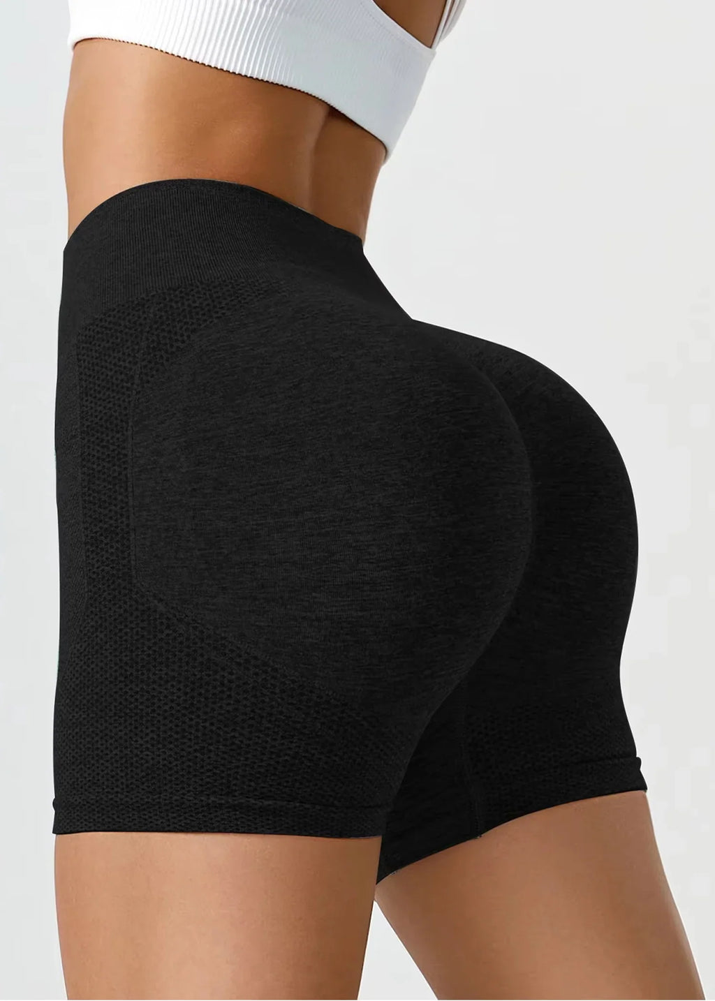 Bellbum Yoga Shorts Black Spandex - Bellbum