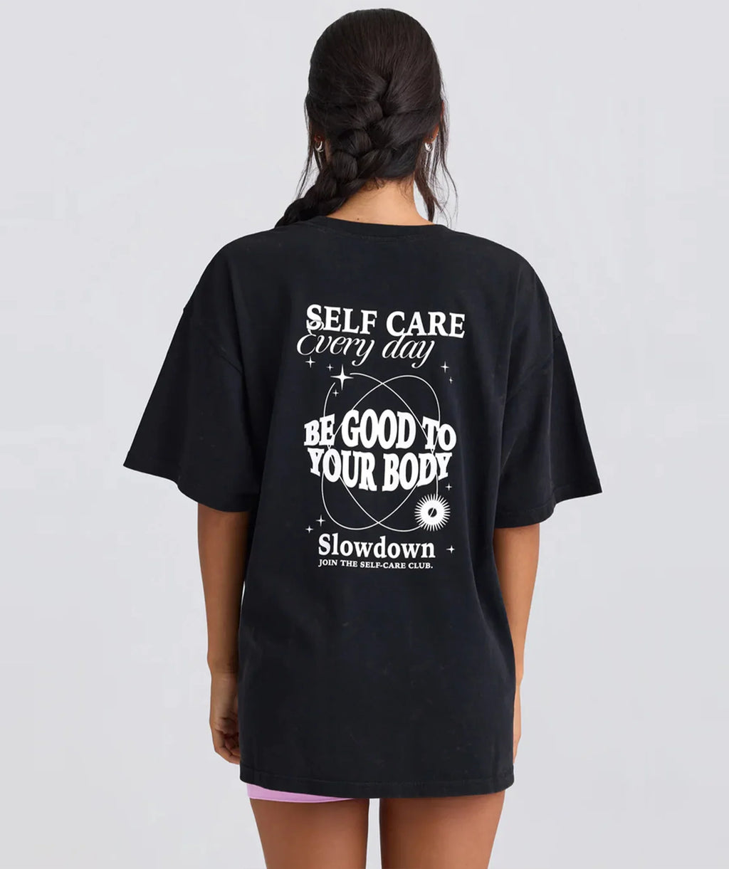 Self Care Printed Unisex Oversize T-Shirt – Be Good To Your Body Edition - Bellbum