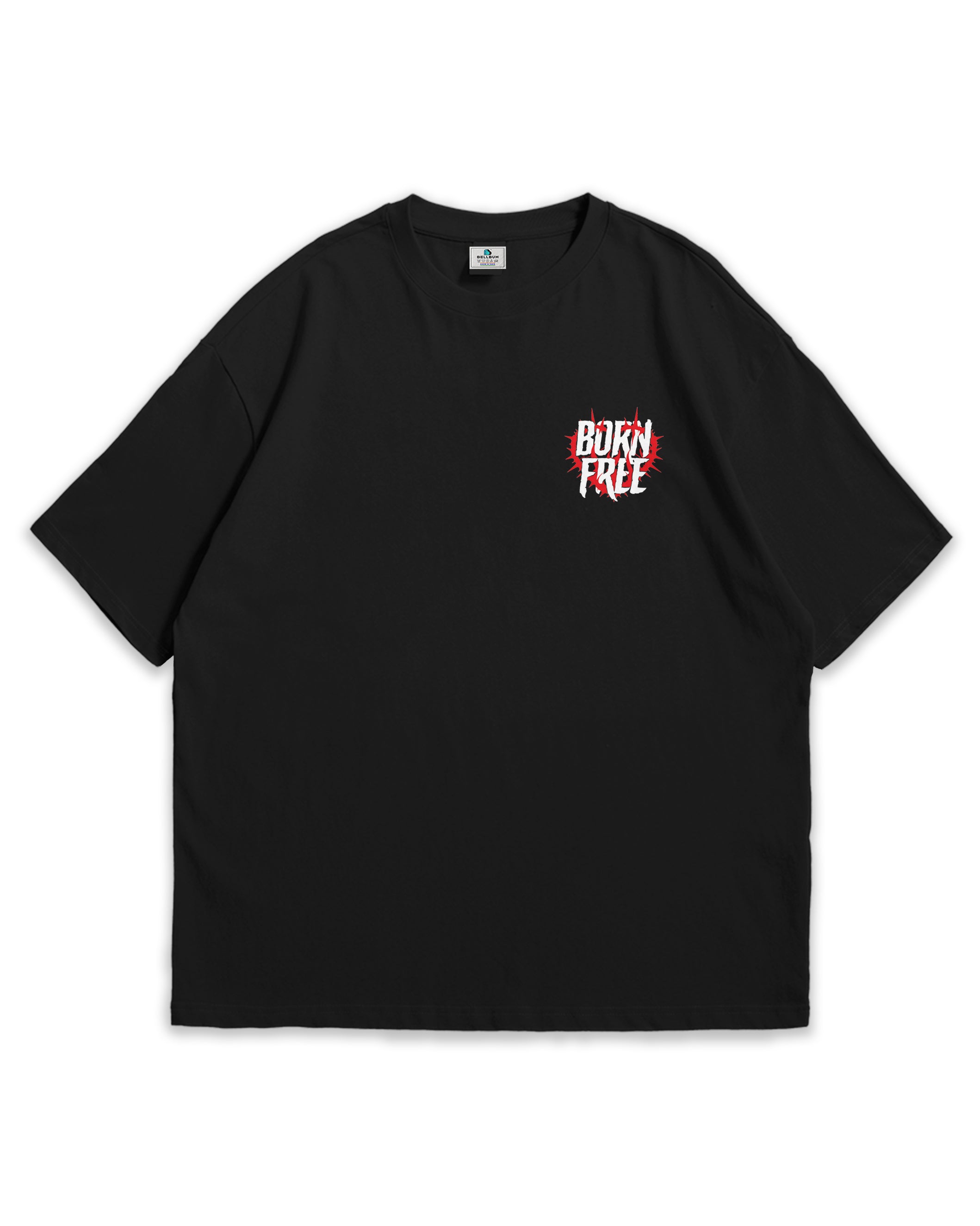 Born Free T-shirt Oversized T-Shirt Black