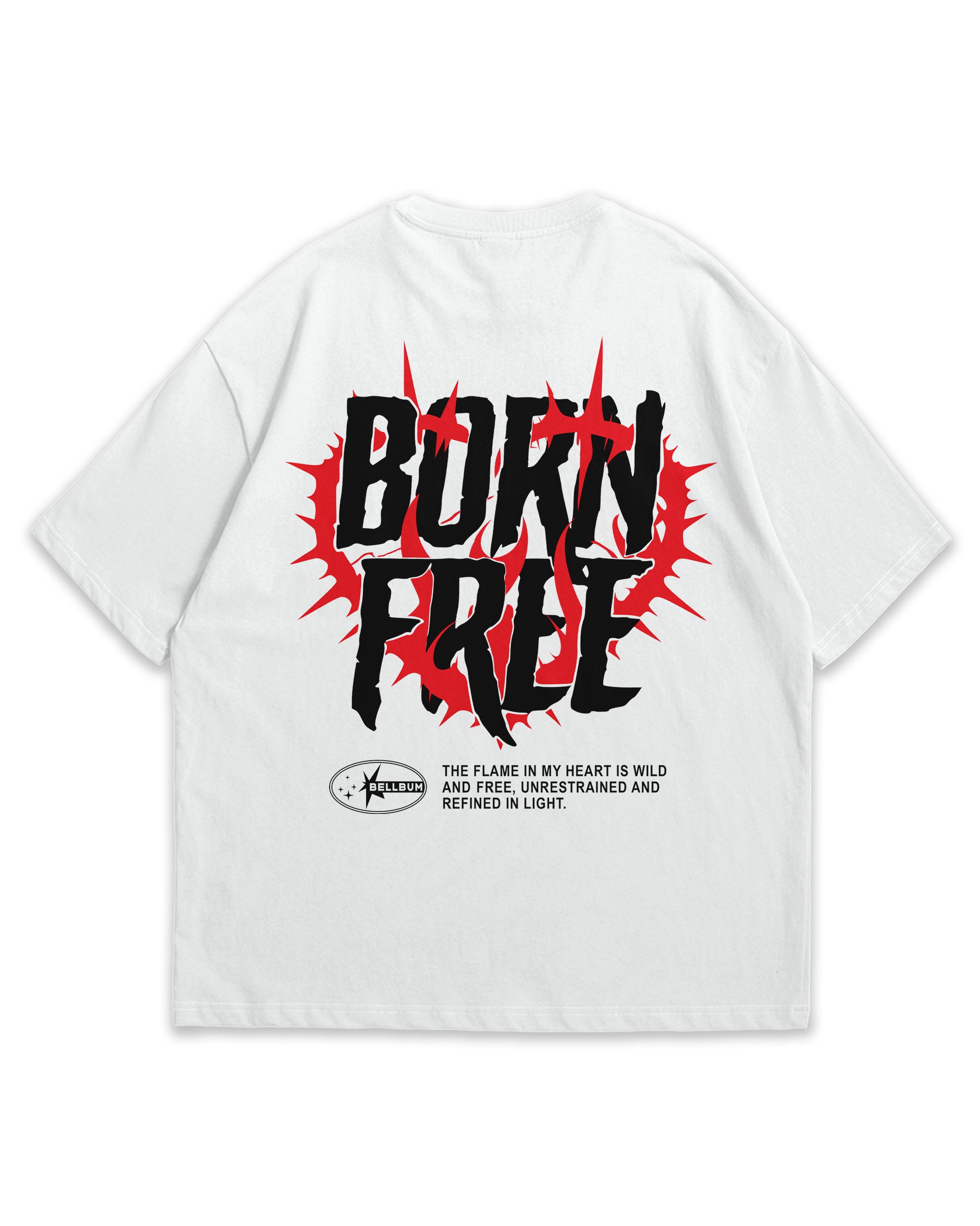 Born Free T-shirt Oversized T-Shirt Black