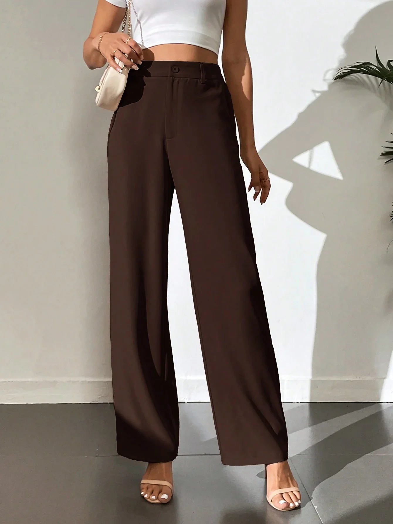 Bellbum Casual Trouser Brown Lycra Pant - Bellbum