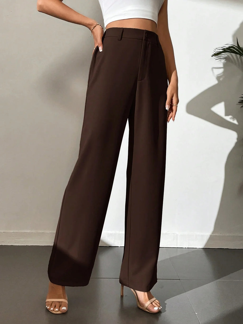 Bellbum Casual Trouser Brown Lycra Pant - Bellbum