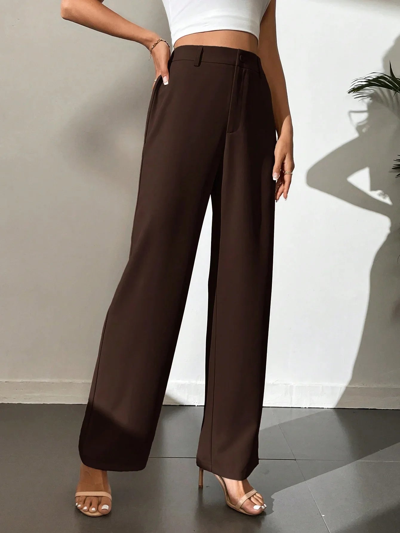 Bellbum Casual Trouser Brown Lycra Pant - Bellbum