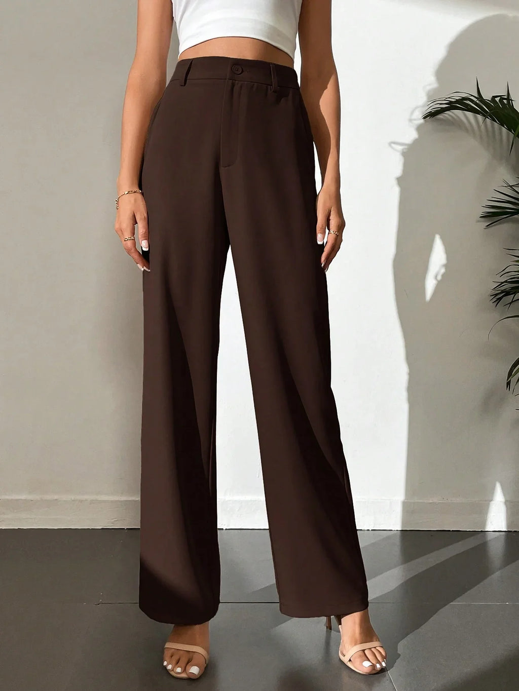 Bellbum Casual Trouser Brown Lycra Pant - Bellbum