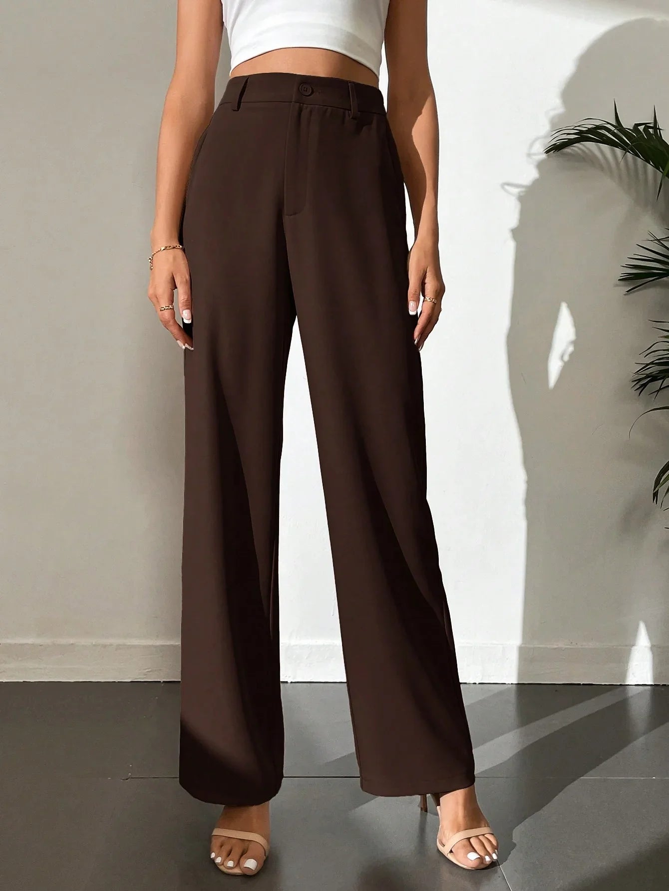 Bellbum Casual Trouser Brown Lycra Pant - Bellbum