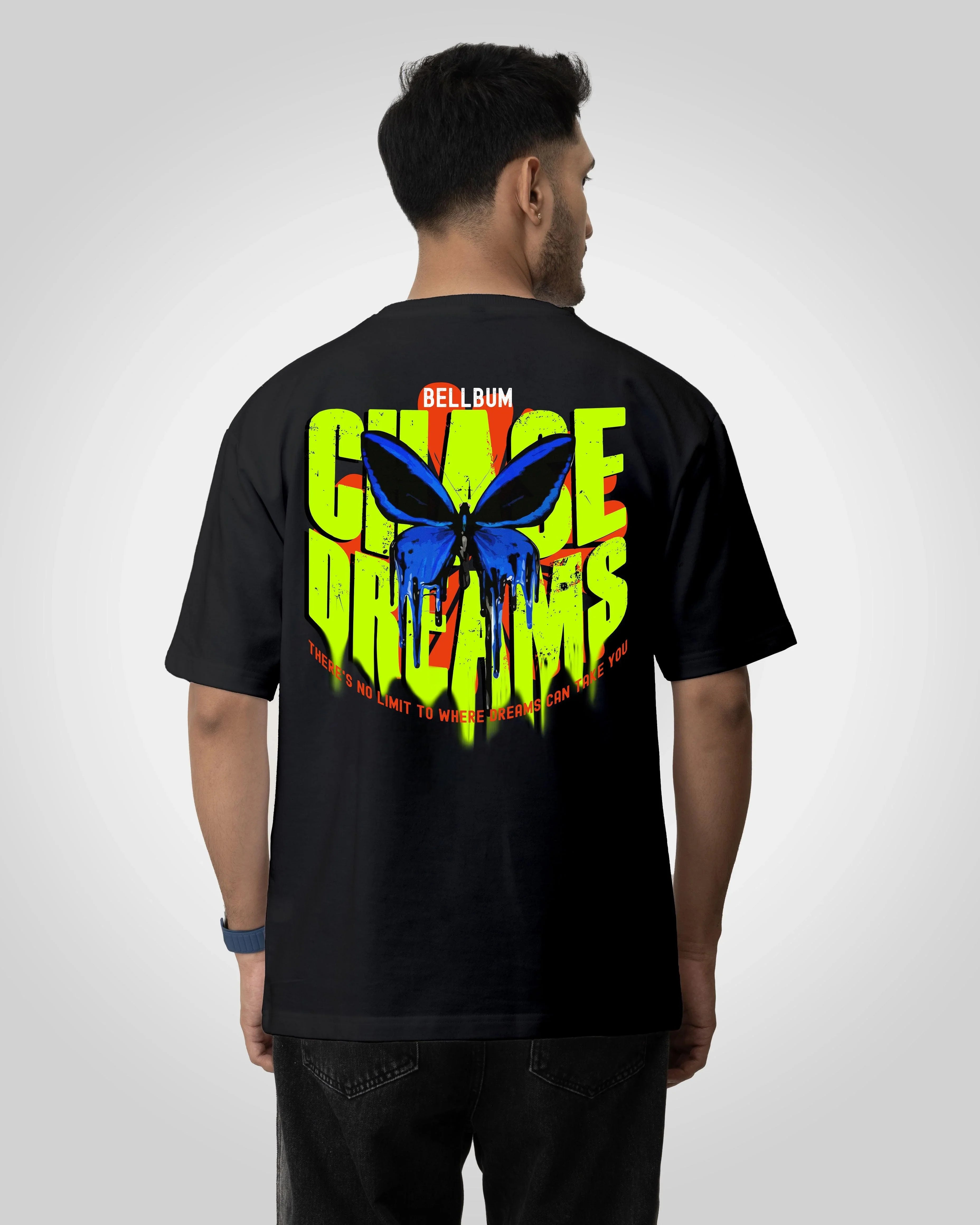 Chase dream Unisex printed graphic oversized t-shirt - Bellbum