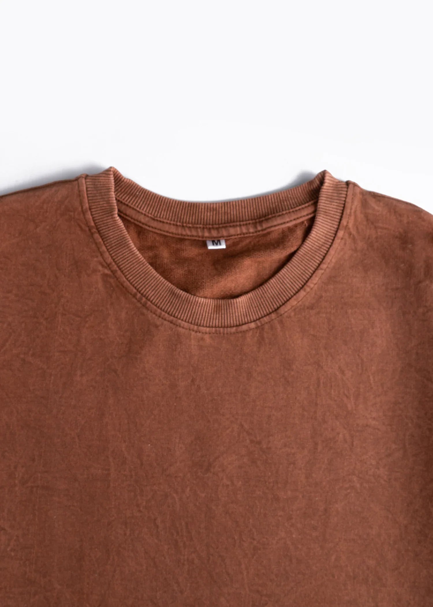Cocoa Dust Acid Wash Oversized T-Shirt - Bellbum