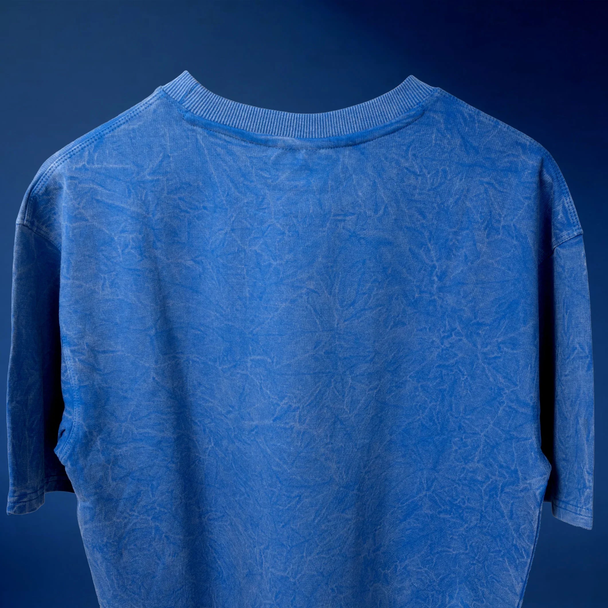 Bellbum Cherries Oversized T-Shirt Blue 240 GSM Cotton - Bellbum