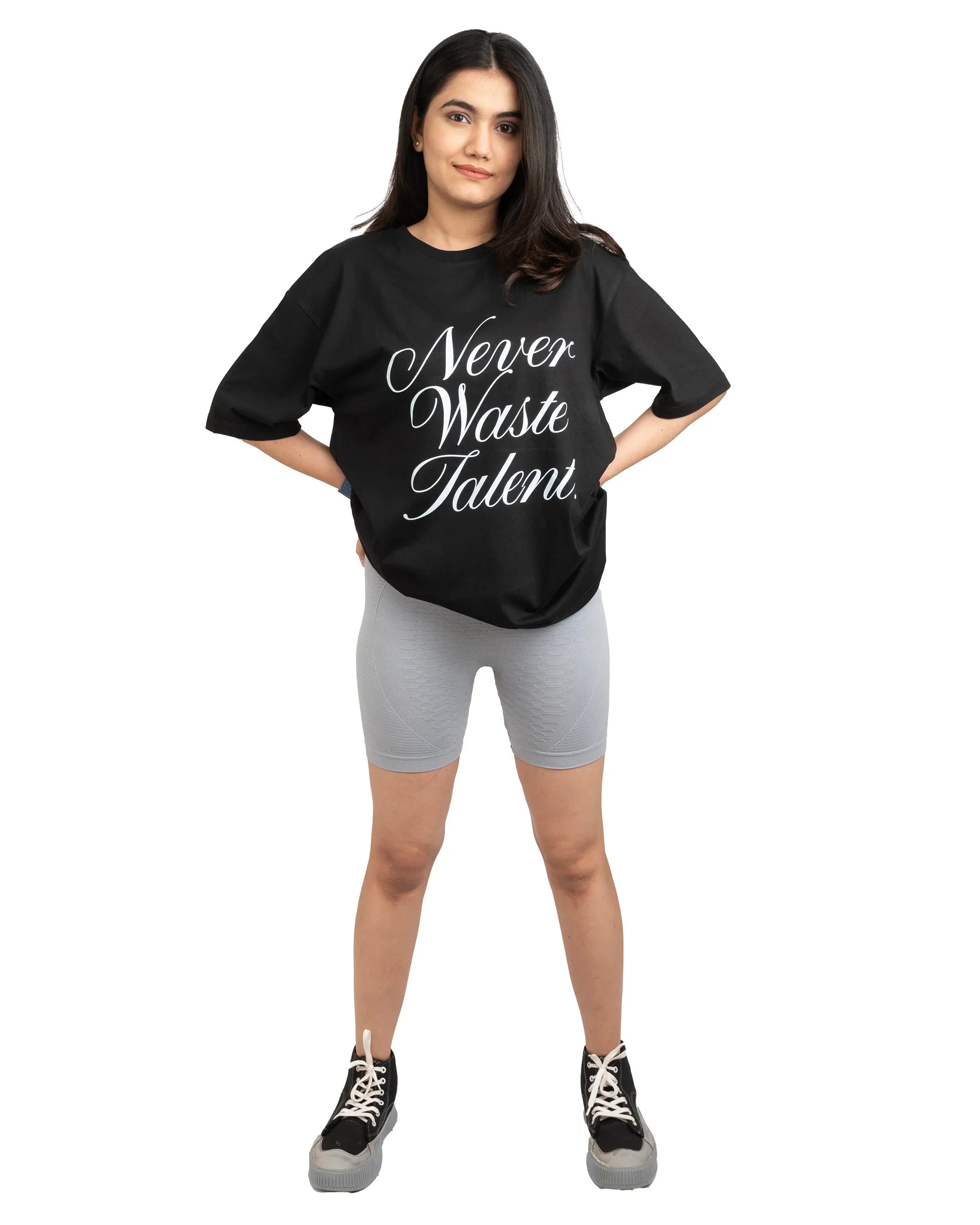 Never Waste Talent Unisex Oversize T-Shirt