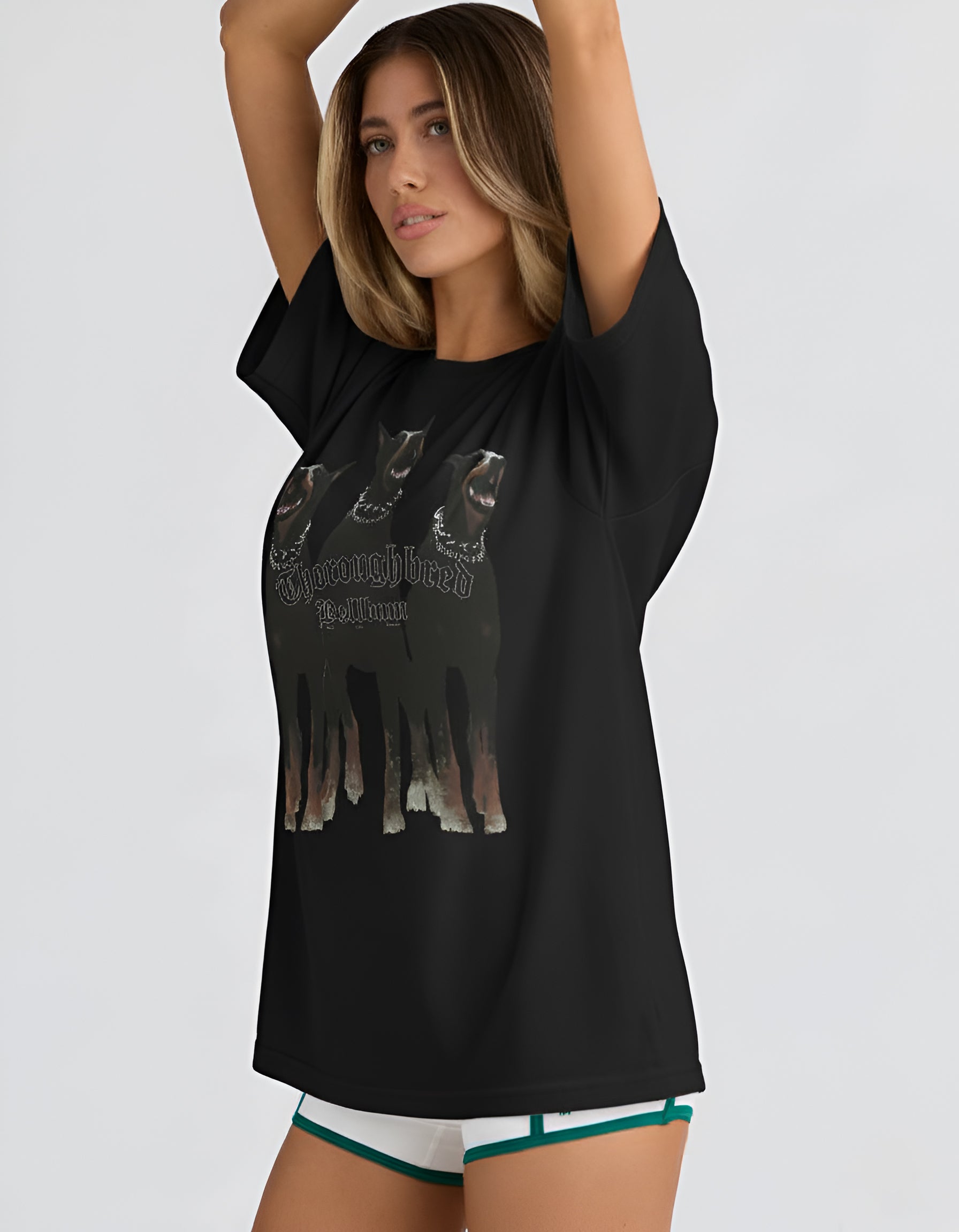 Thoroughbred Oversized T-Shirt Black
