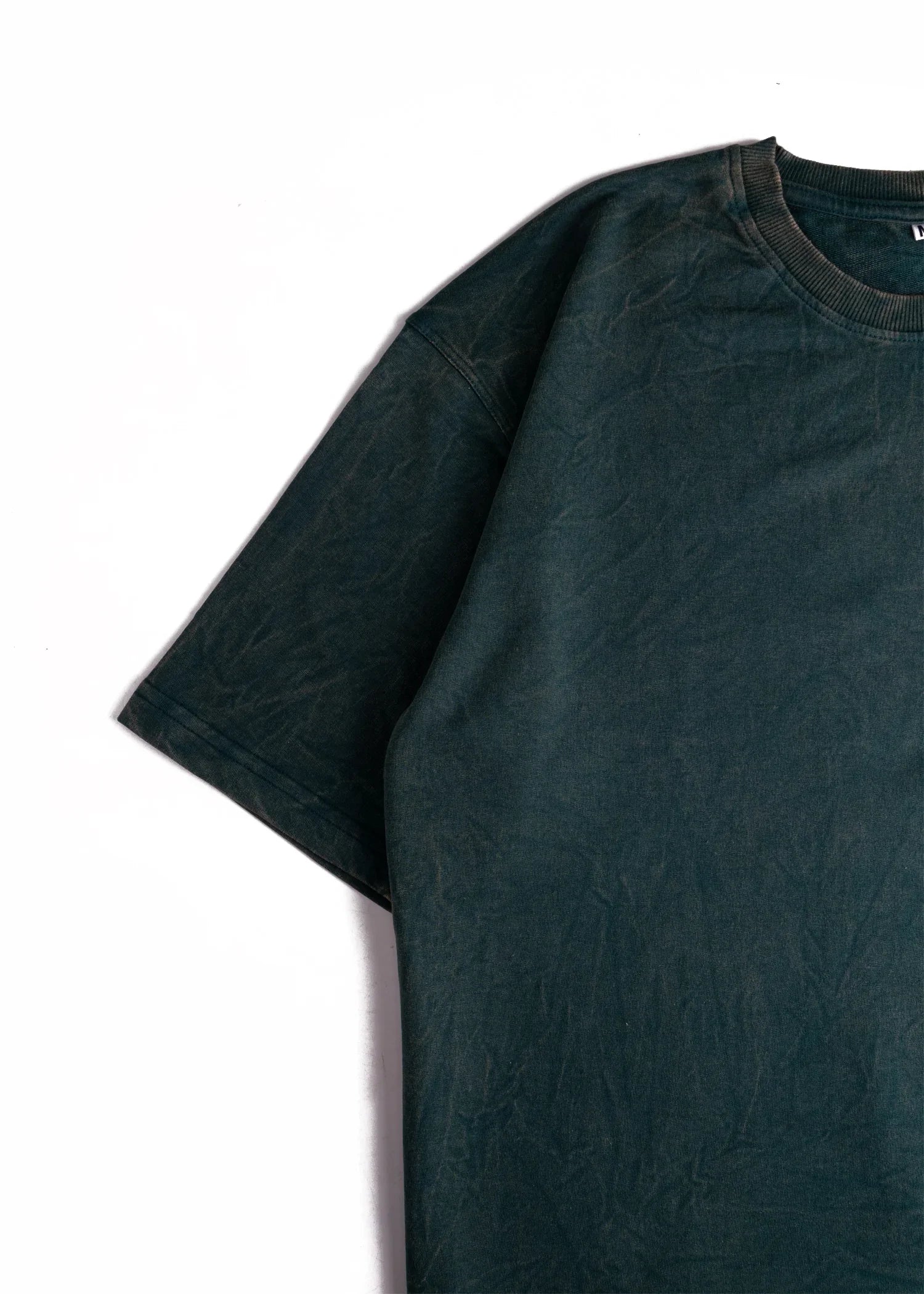 Dusk Olive Acid Wash Oversized T-Shirt - Bellbum