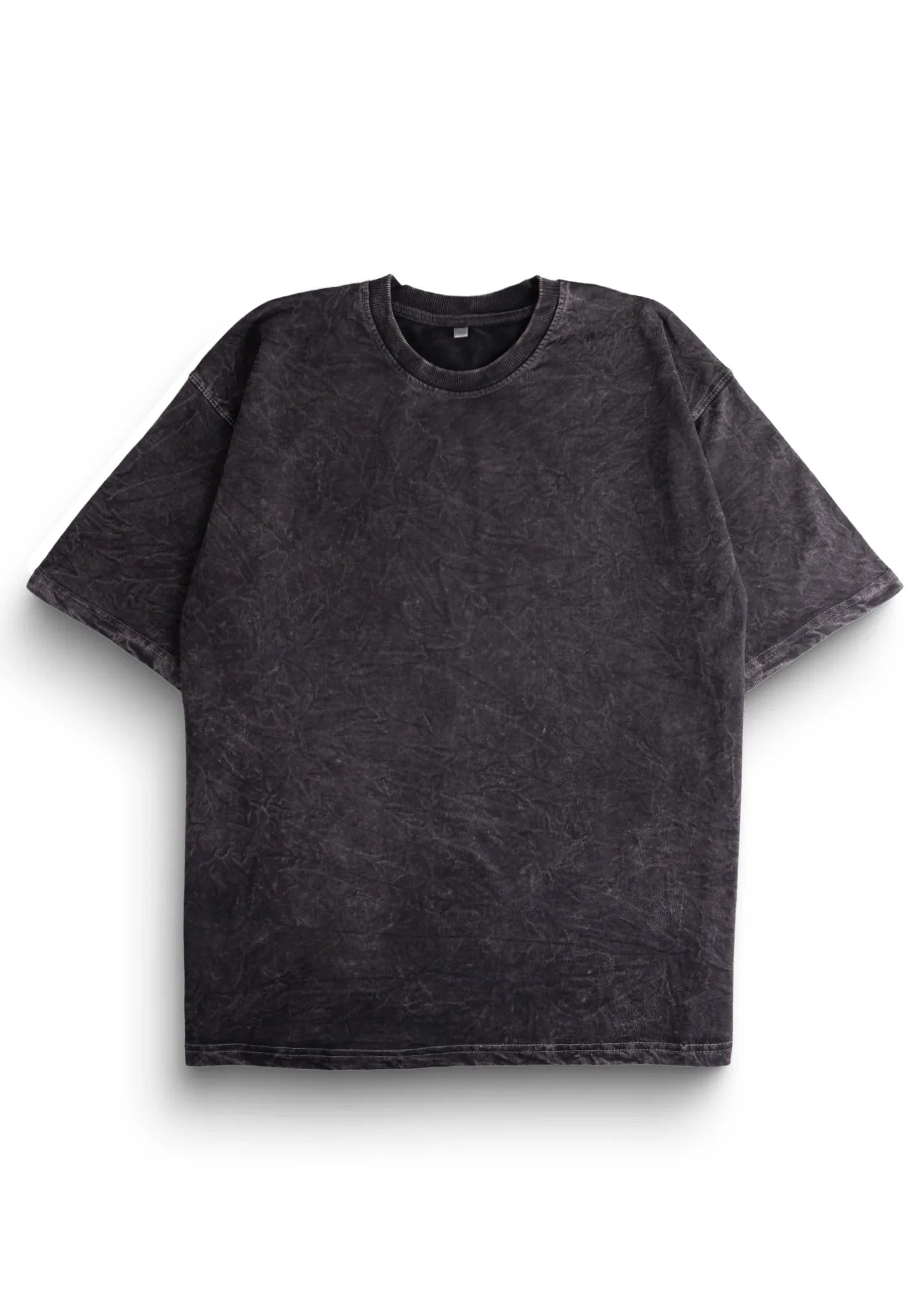 Eclipse Black Acid Wash Oversized T-Shirt - Bellbum