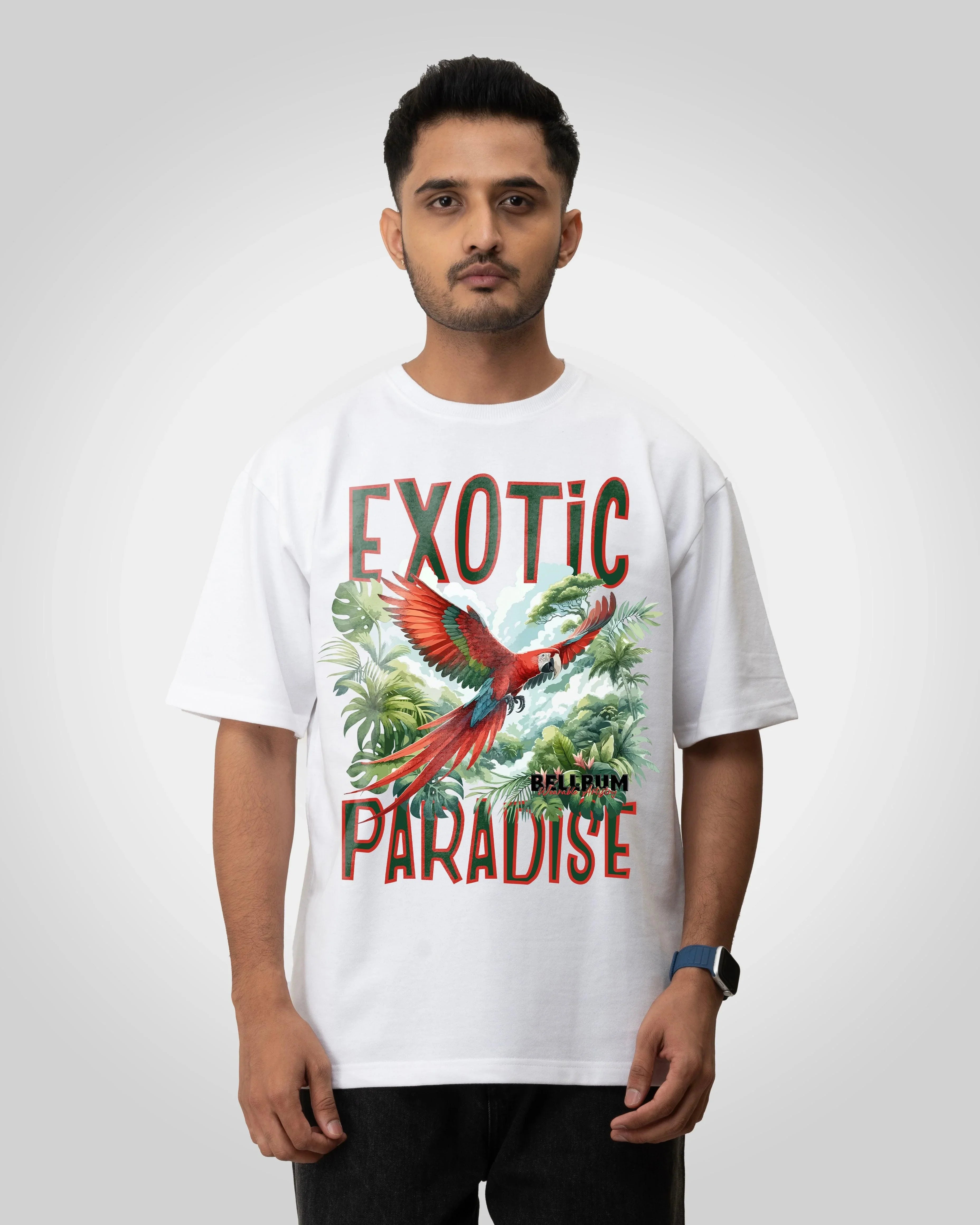 Exotic Paradise Unisex t-shirt oversized t-shirt - Bellbum