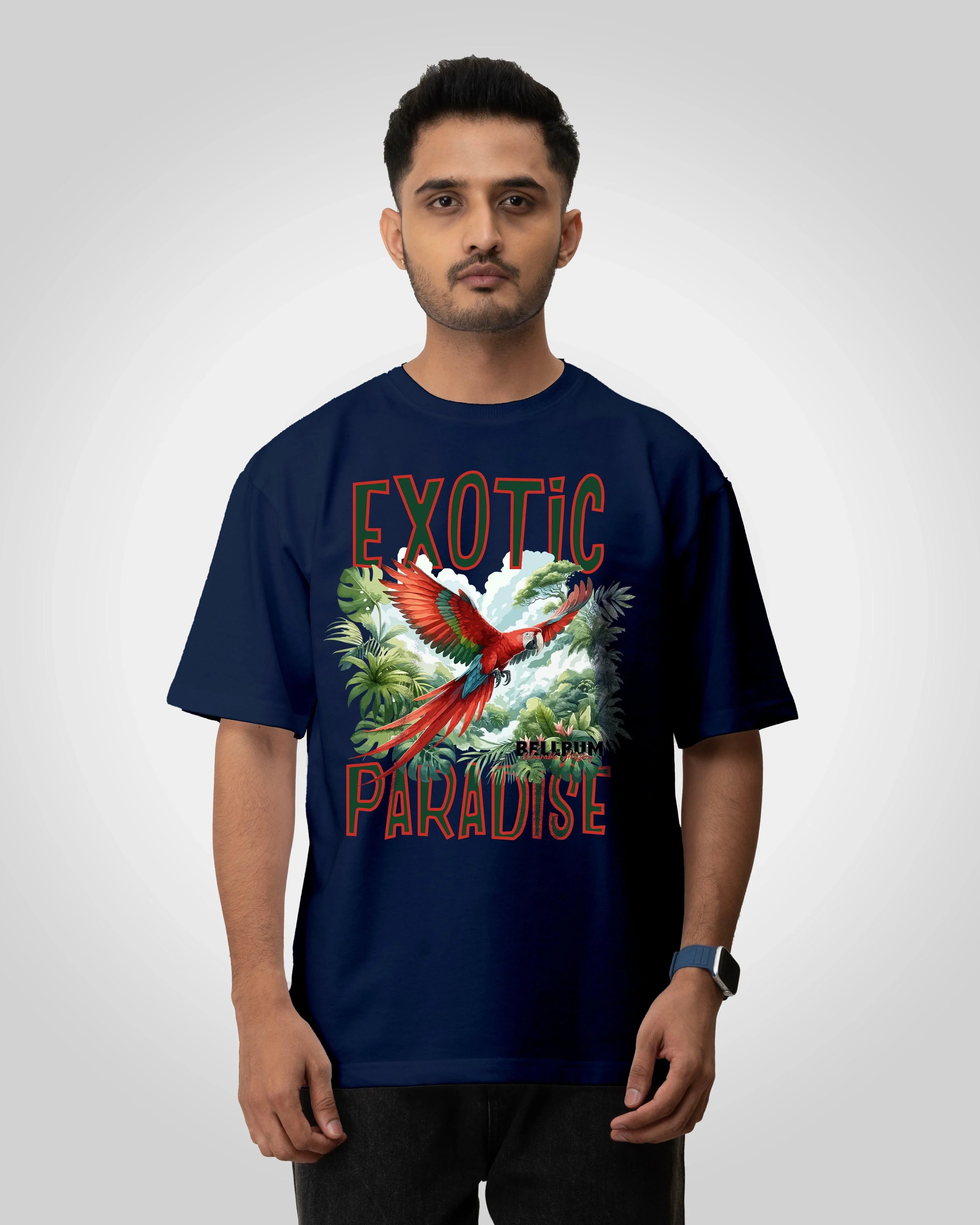 Exotic Paradise Unisex t-shirt oversized t-shirt - Bellbum