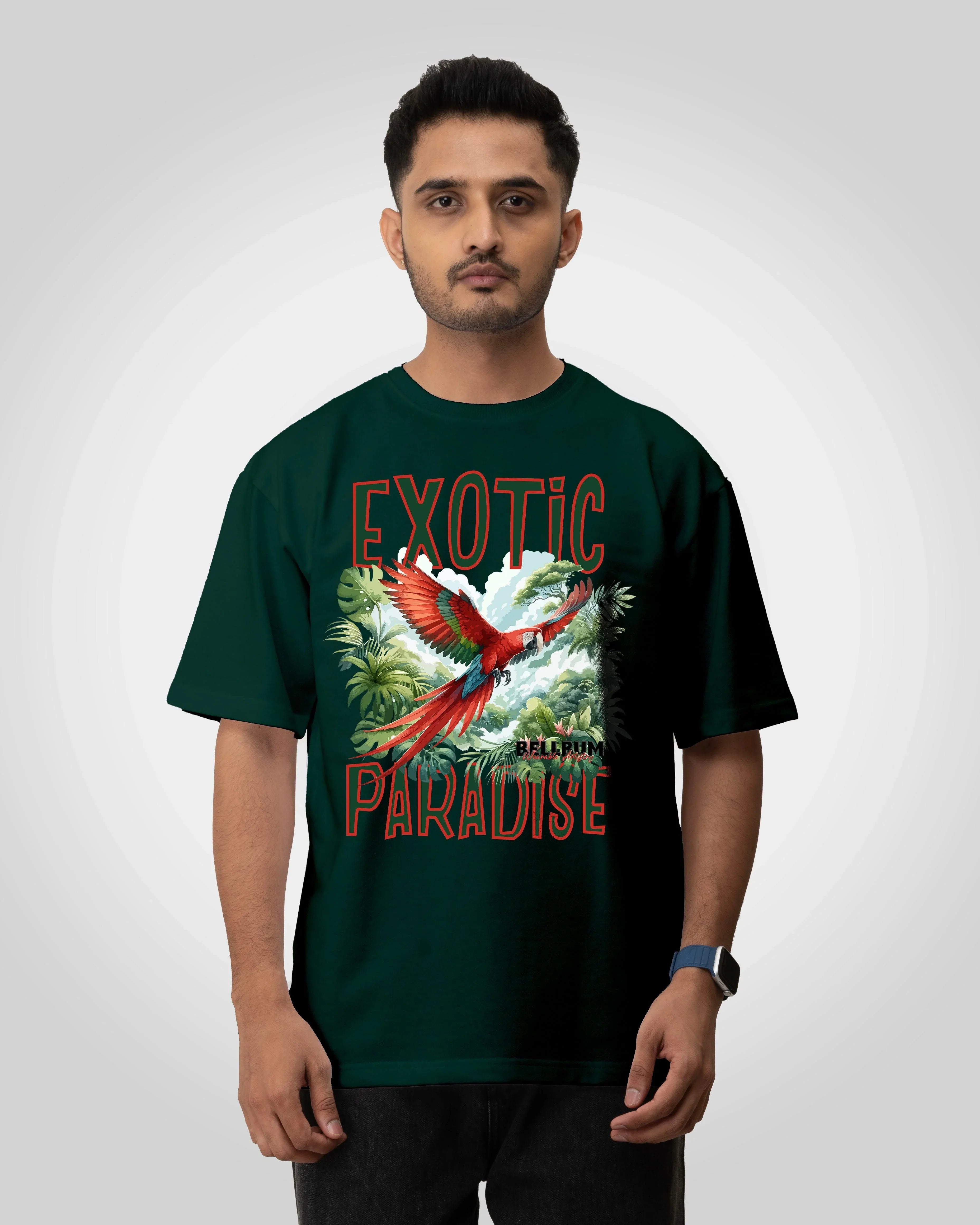 Exotic Paradise Unisex t-shirt oversized t-shirt - Bellbum