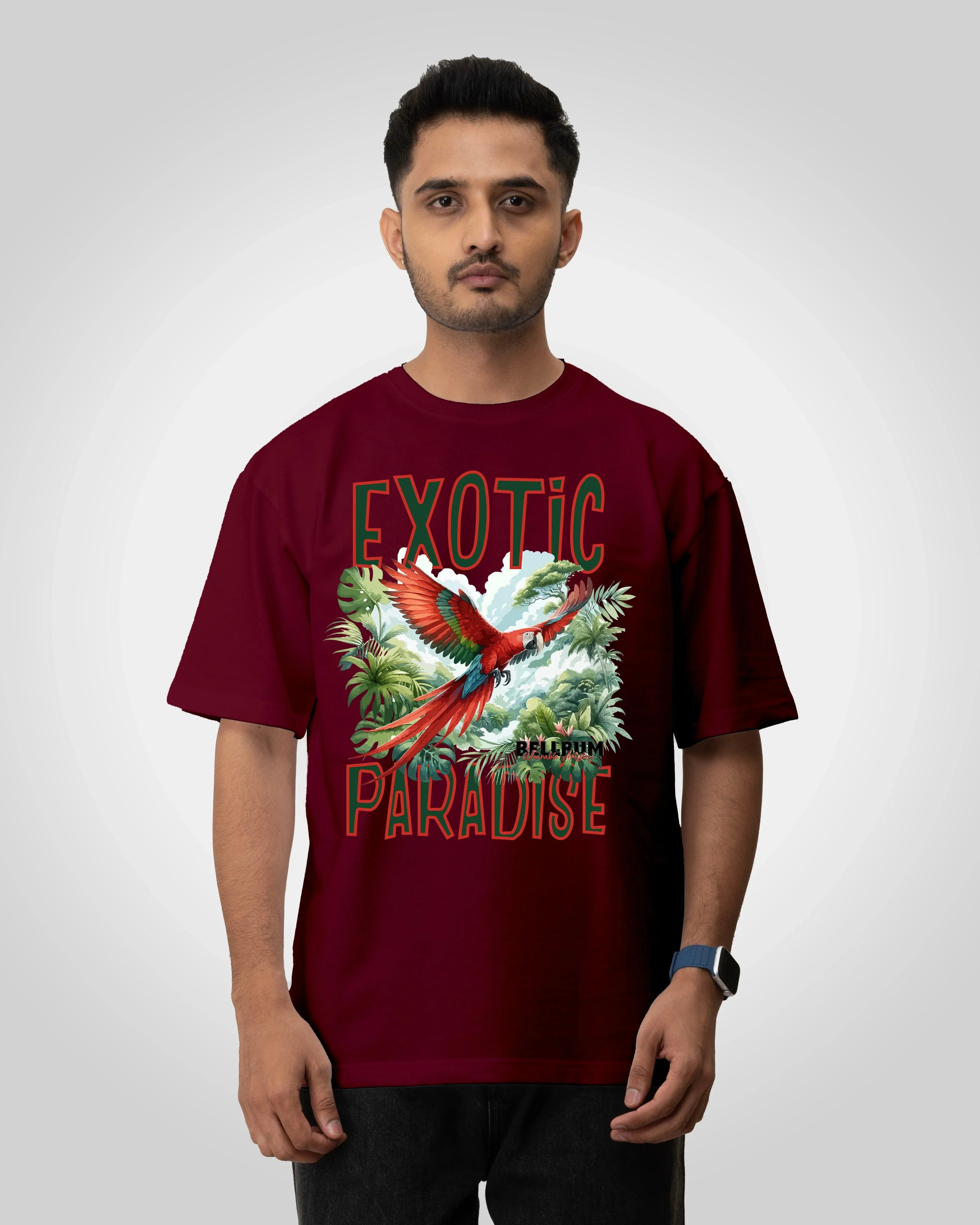 Exotic Paradise Unisex t-shirt oversized t-shirt - Bellbum