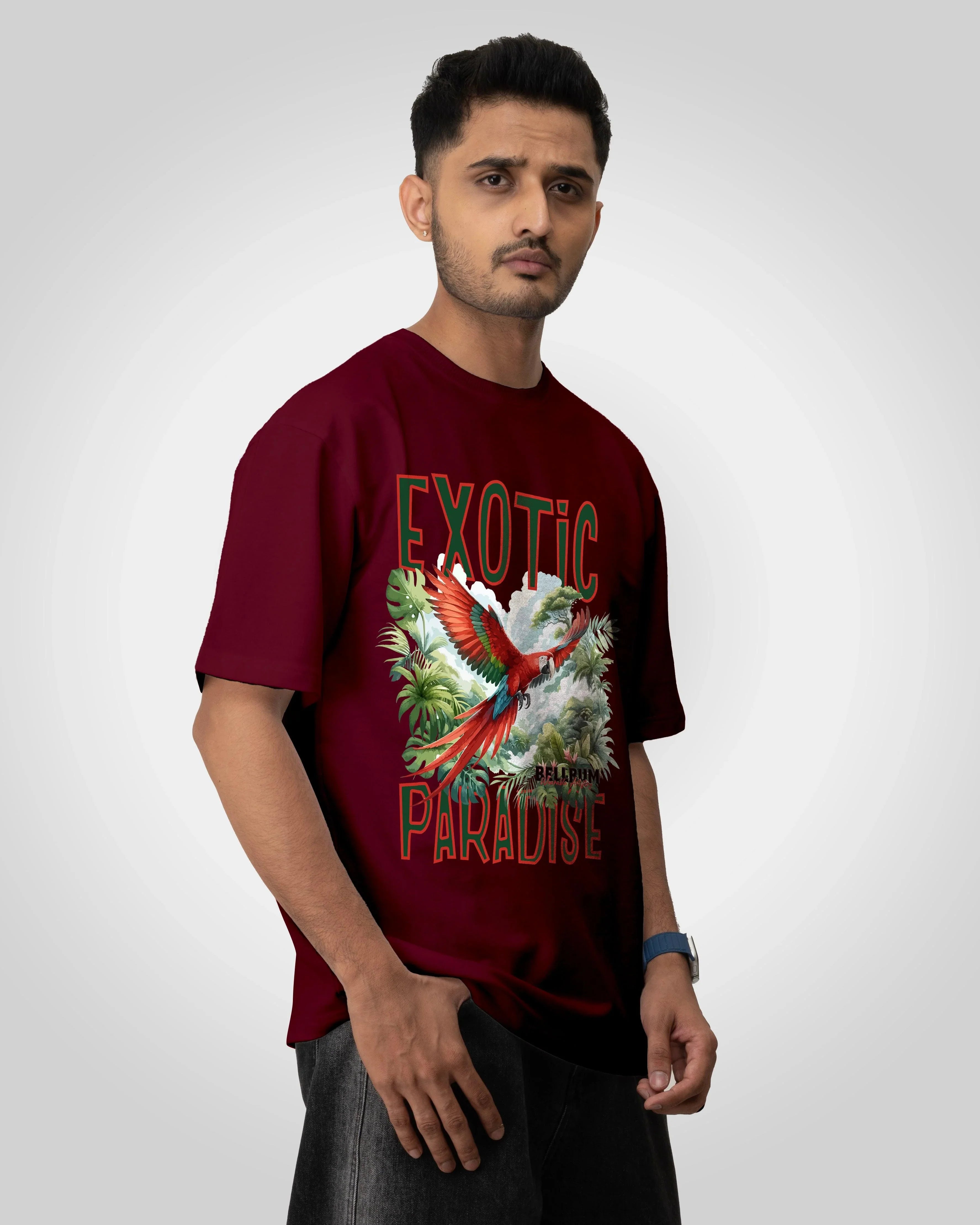Exotic Paradise Unisex t-shirt oversized t-shirt - Bellbum