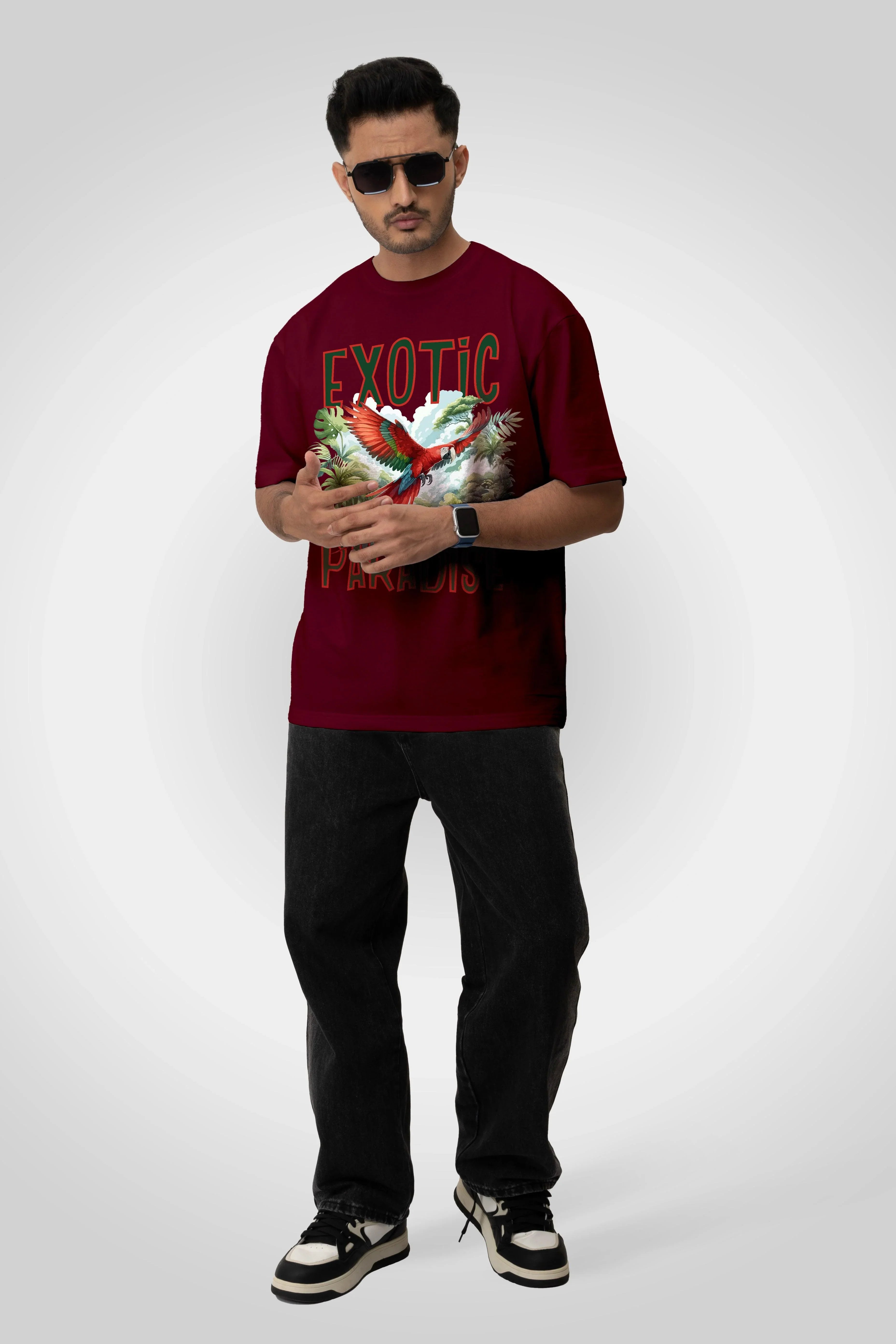 Exotic Paradise Unisex t-shirt oversized t-shirt - Bellbum